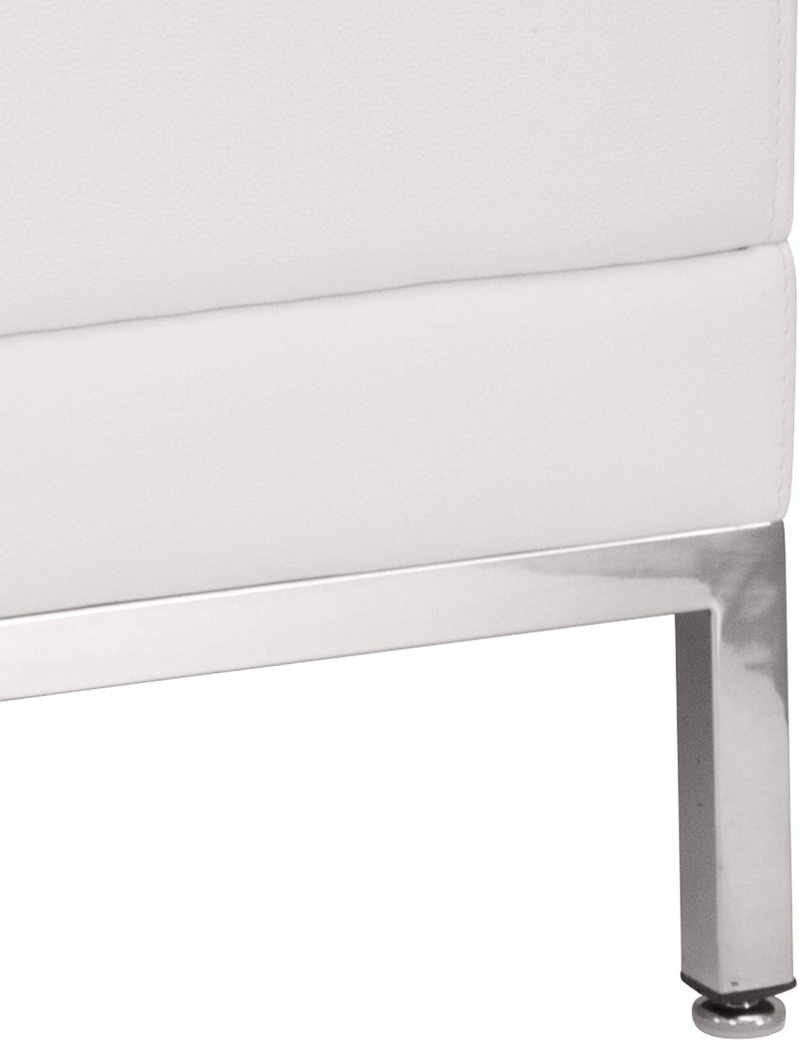 imageFlash Furniture HERCULES Imagination Series Contemporary Black LeatherSoft Middle ChairMelrose White