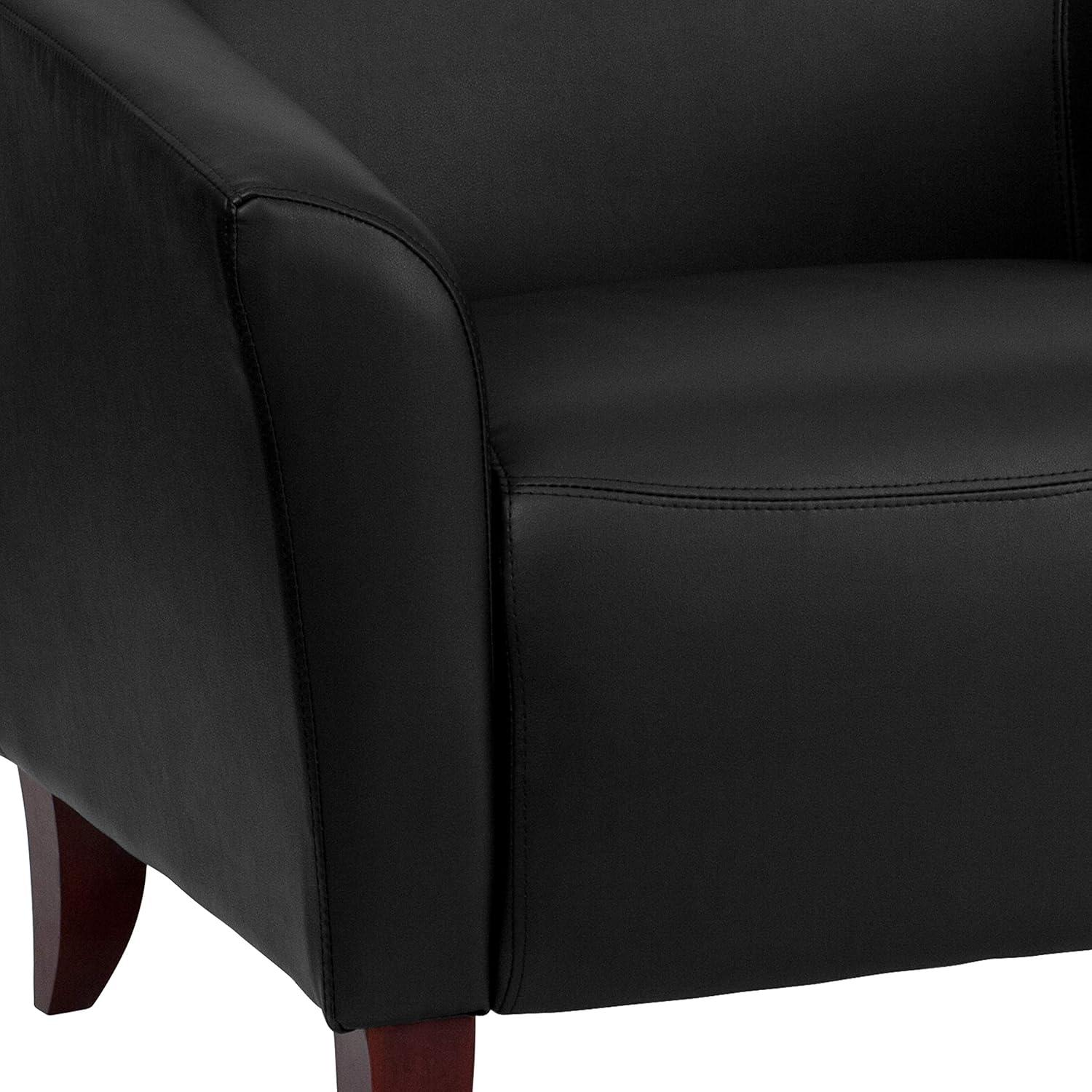 imageFlash Furniture HERCULES Imperial Series Black LeatherSoft Loveseat