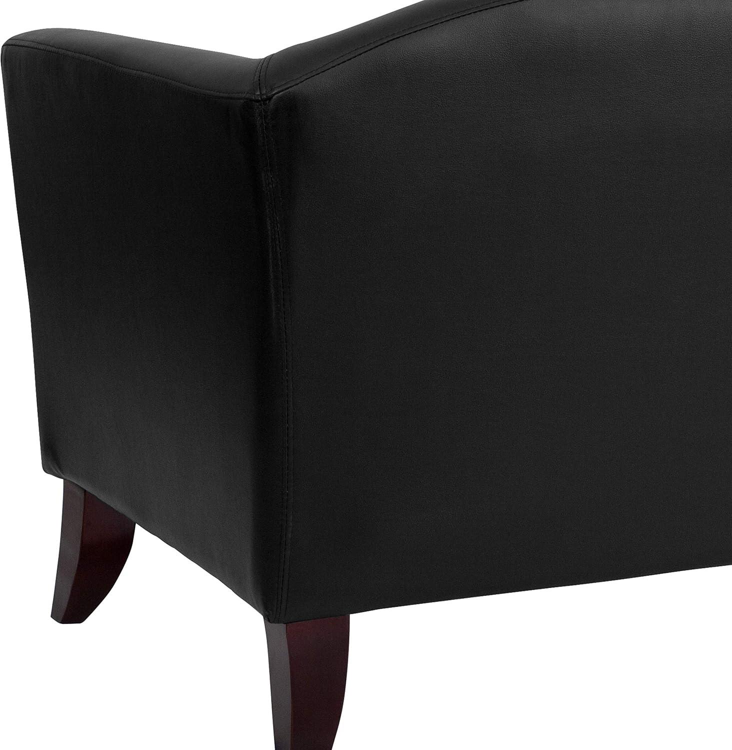 imageFlash Furniture HERCULES Imperial Series Black LeatherSoft Loveseat