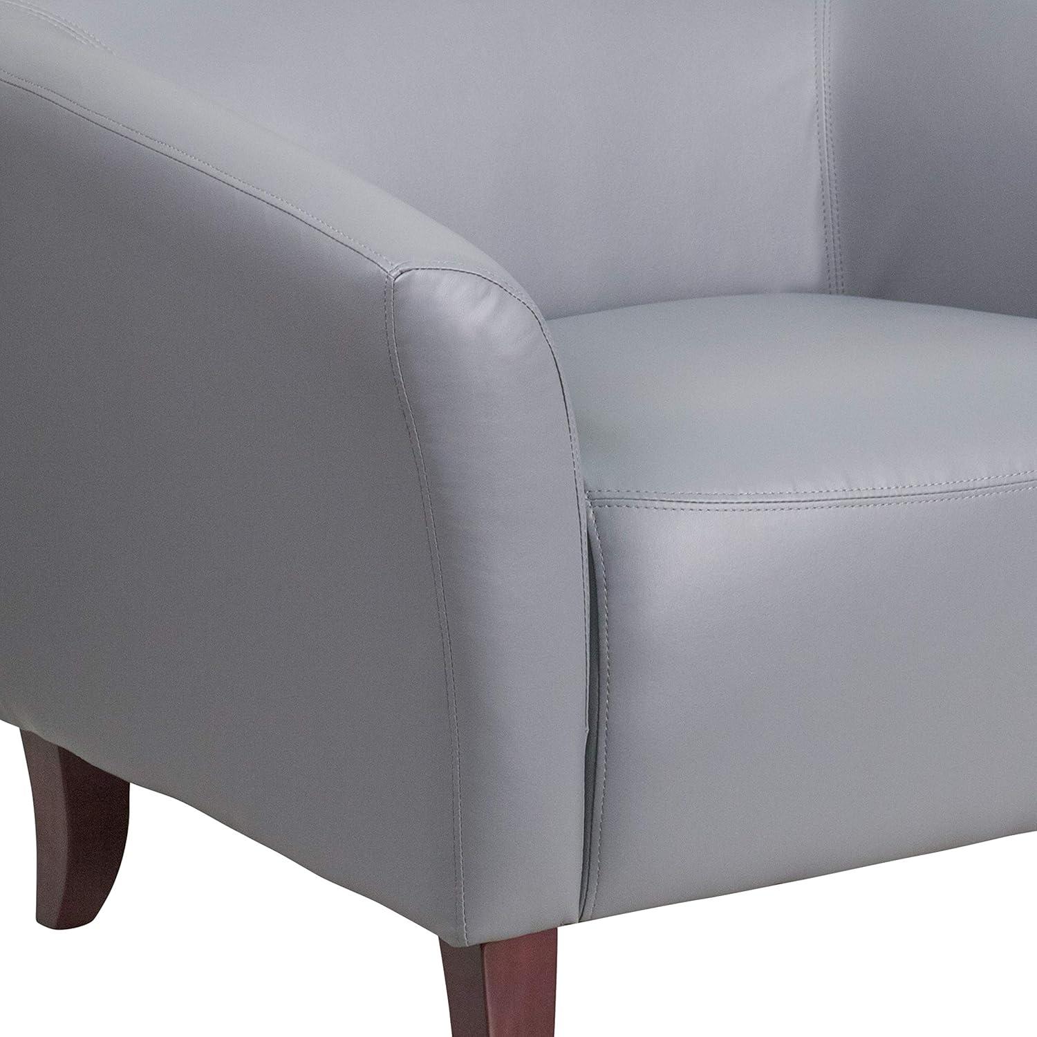 imageFlash Furniture HERCULES Imperial Series Brown LeatherSoft ChairGrey