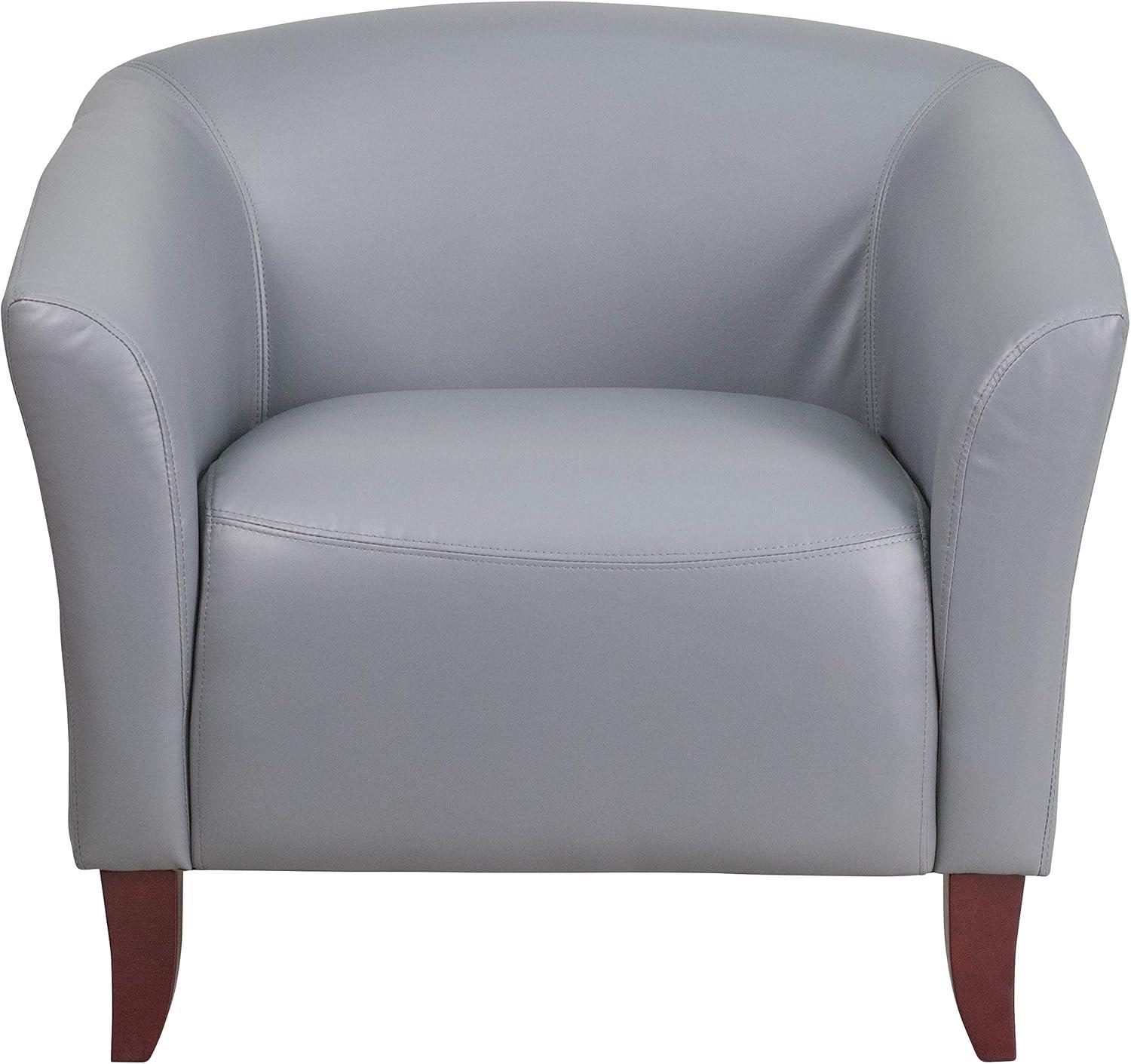 imageFlash Furniture HERCULES Imperial Series Brown LeatherSoft ChairGrey