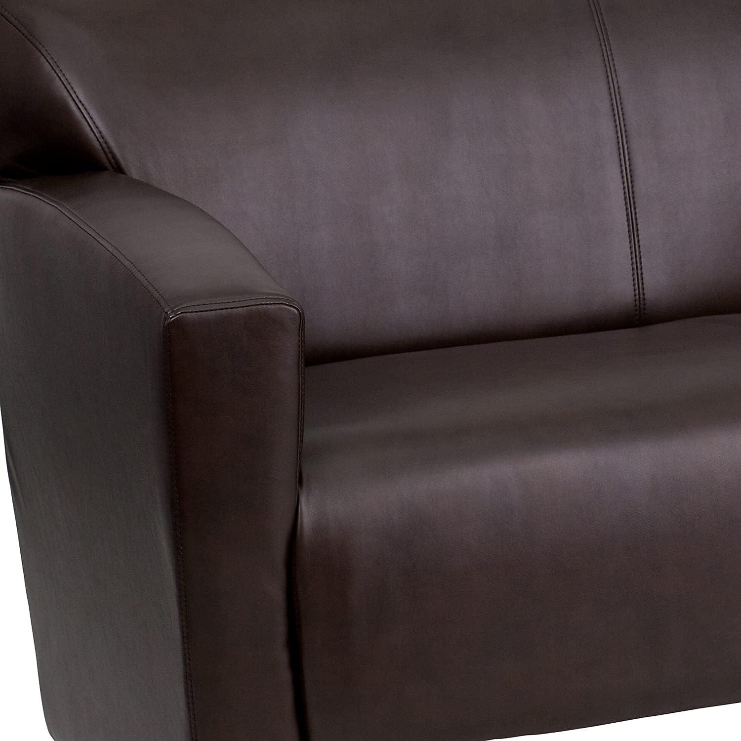 imageFlash Furniture HERCULES Majesty Series Brown LeatherSoft LoveseatBrown