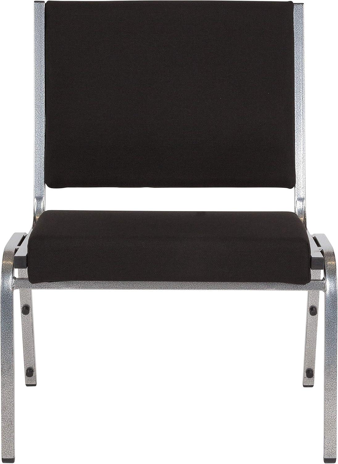 imageFlash Furniture HERCULES Series 1000 lb Rated Black Antimicrobial Vinyl Bariatric Medical Reception ChairBlack Fabric