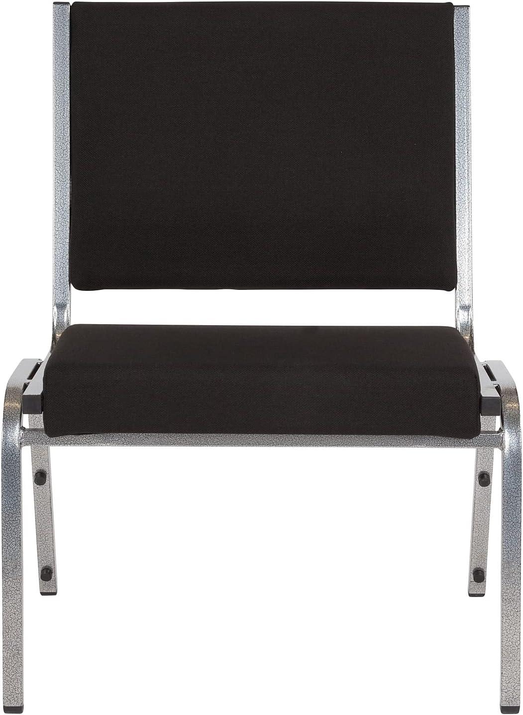 imageFlash Furniture HERCULES Series 1000 lb Rated Black Antimicrobial Vinyl Bariatric Medical Reception ChairBlack Fabric