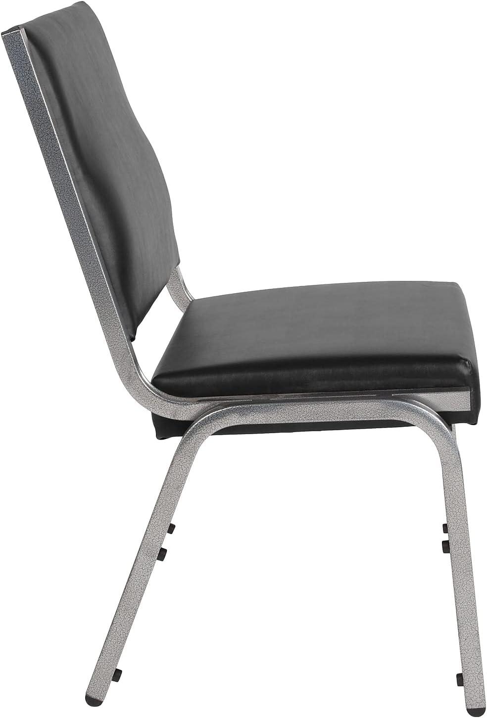 imageFlash Furniture HERCULES Series 1000 lb Rated Black Antimicrobial Vinyl Bariatric Medical Reception ChairBlack Vinyl