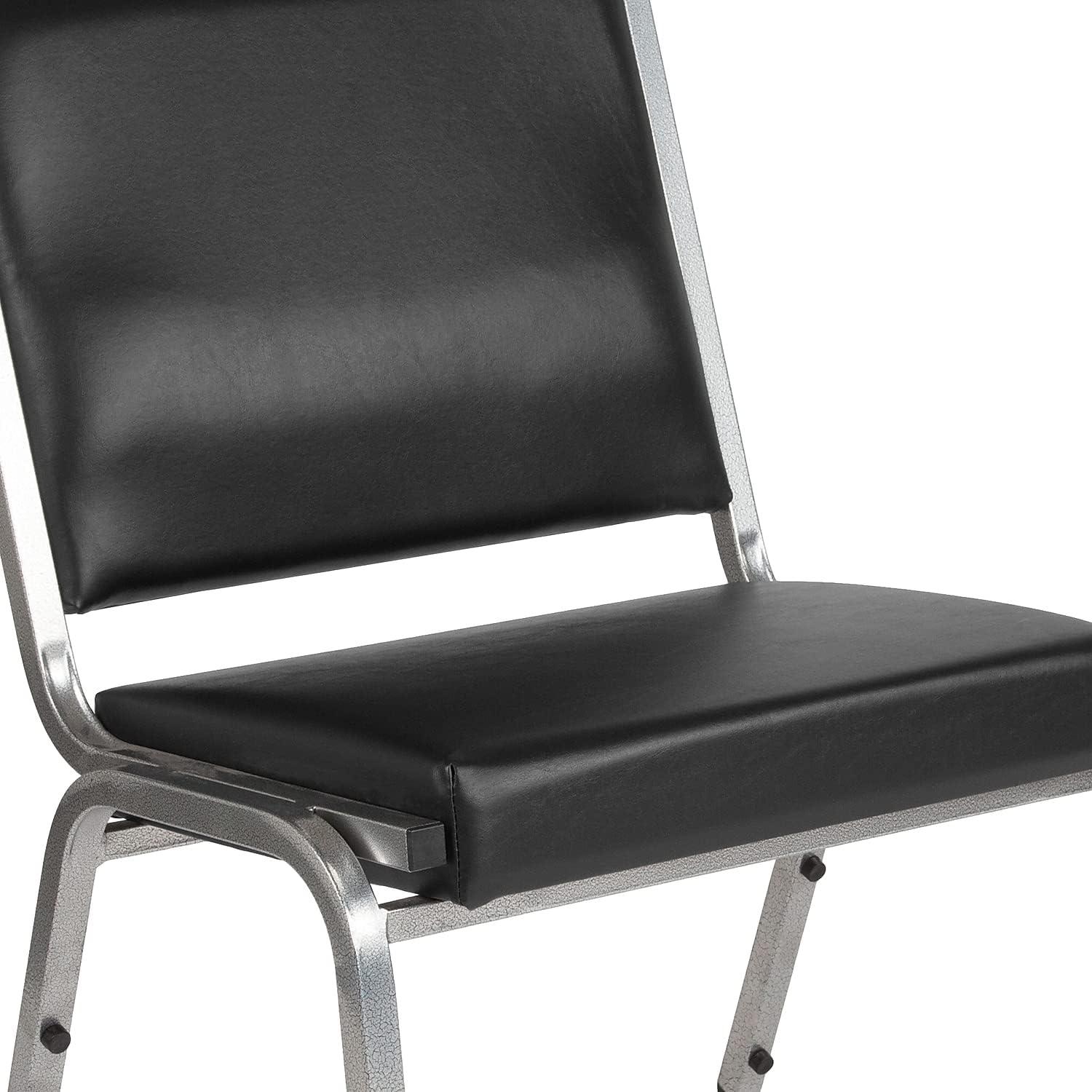 imageFlash Furniture HERCULES Series 1000 lb Rated Black Antimicrobial Vinyl Bariatric Medical Reception ChairBlack Vinyl