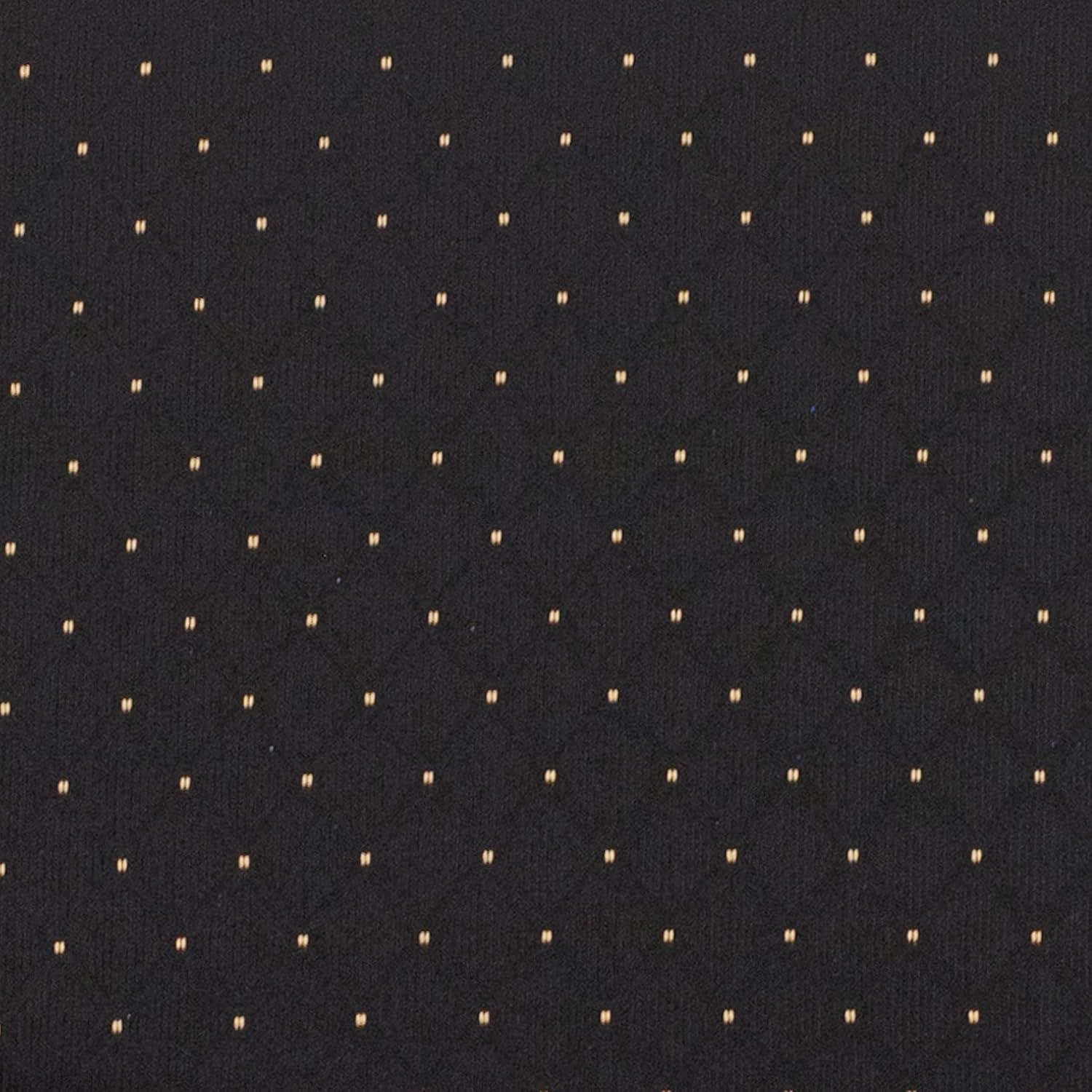 imageFlash Furniture HERCULES Series 21W Stacking Church Chair in Black Dot Patterned Fabric Gold Vein FrameBlack Dot Patterned FabricGold Vein Frame