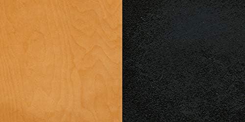 imageFlash Furniture HERCULES Series Black Grid Back Metal Restaurant Chair Walnut Wood SeatNatural Wood SeatBlack Metal Frame