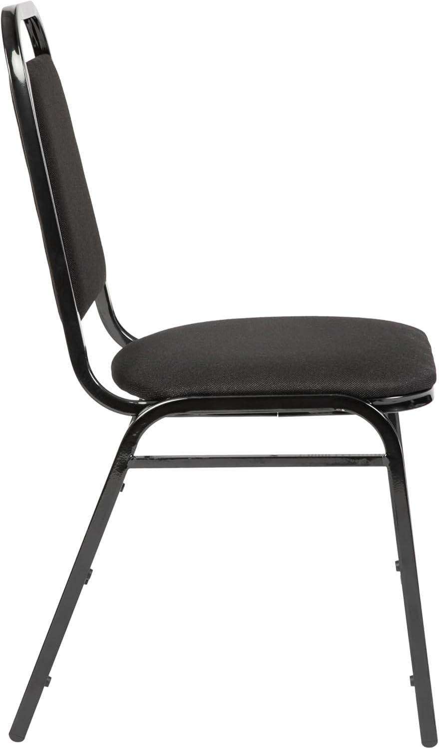 imageFlash Furniture HERCULES Series Trapezoidal Back Stacking Banquet Chair in Burgundy Vinyl Silver Vein FrameBlack FabricBlack Frame