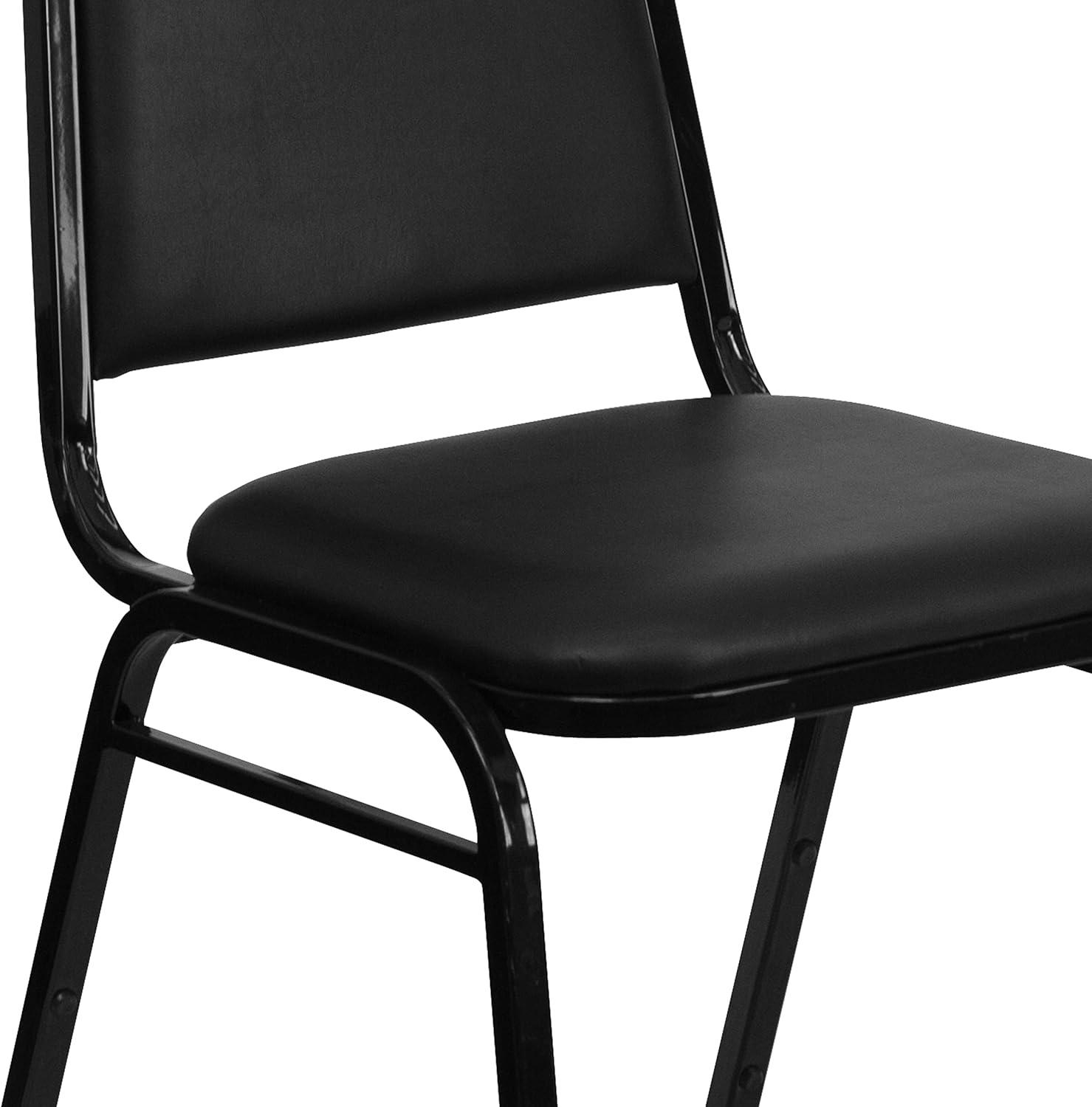 imageFlash Furniture HERCULES Series Trapezoidal Back Stacking Banquet Chair in Burgundy Vinyl Silver Vein FrameBlack VinylBlack Frame