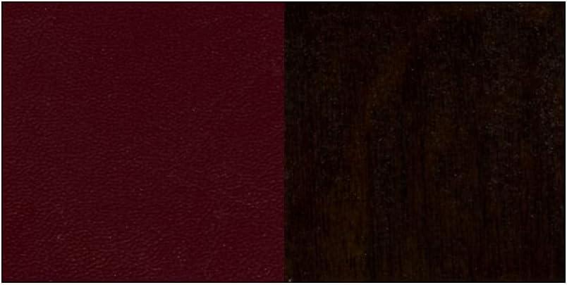 imageFlash Furniture HERCULES Series Vertical Slat Back Walnut Wood Restaurant ChairBurgundy Vinyl SeatWalnut Wood Frame