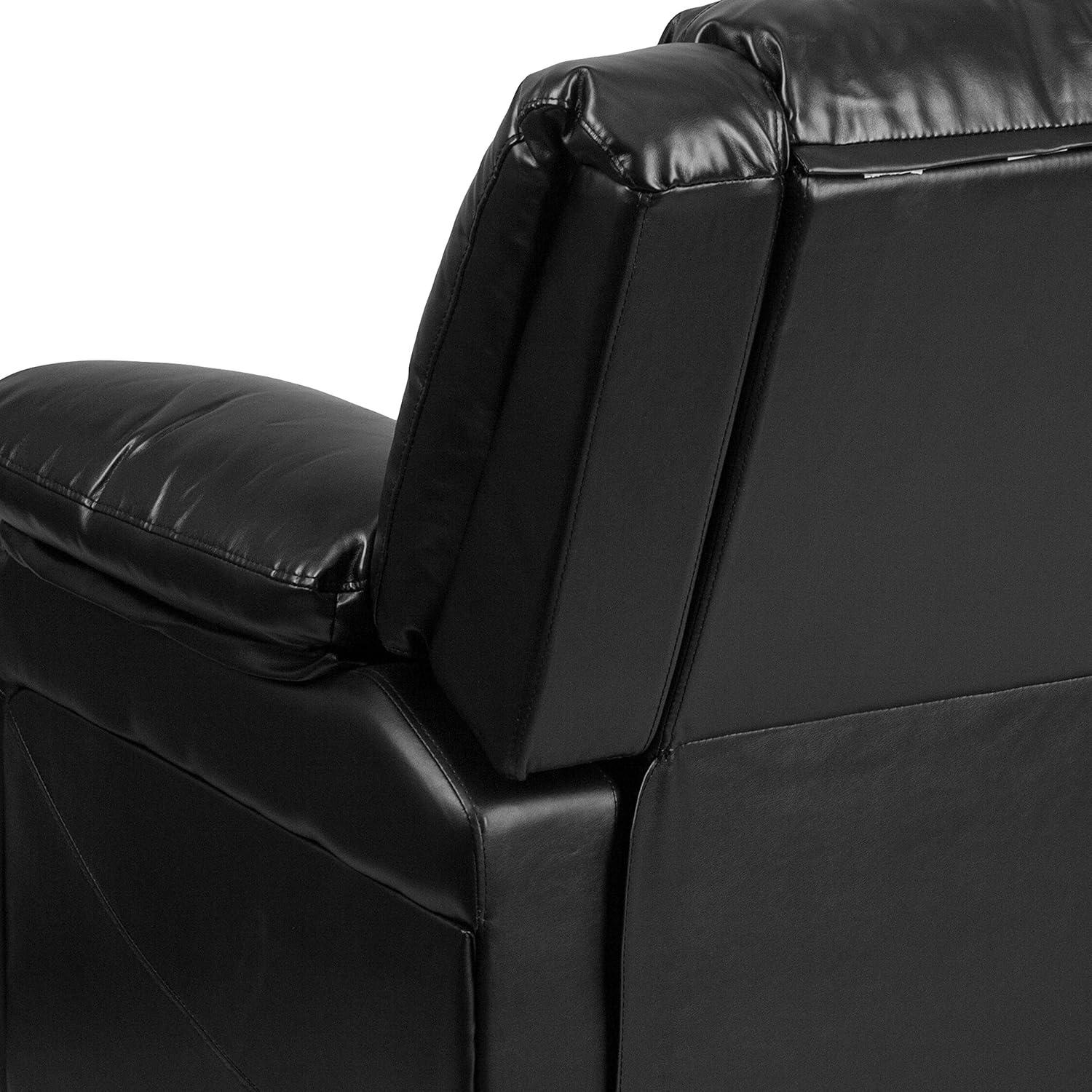imageFlash Furniture Harmony Series Black LeatherSoft ReclinerBlack Leathersoft