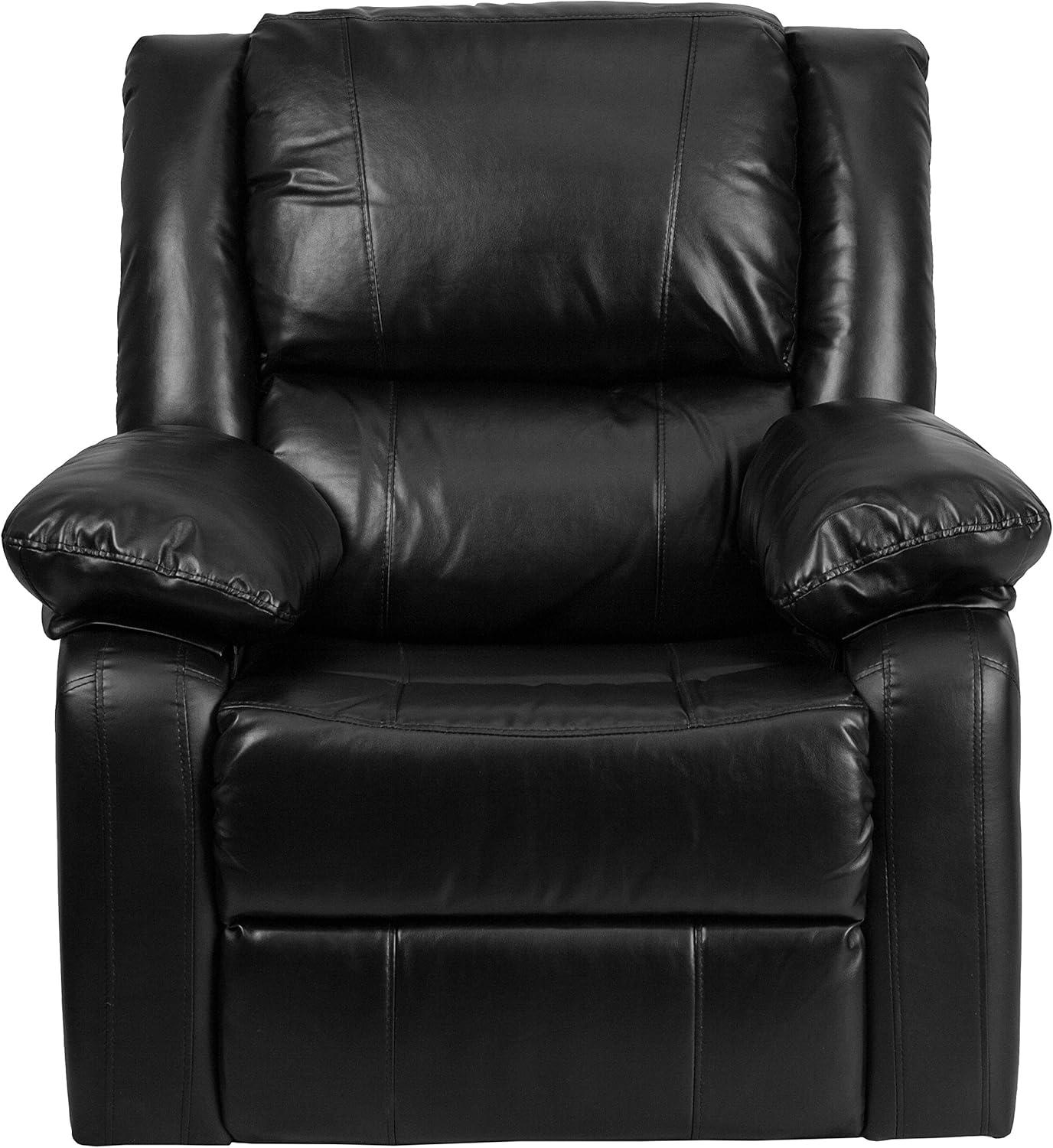 imageFlash Furniture Harmony Series Black LeatherSoft ReclinerBlack Leathersoft