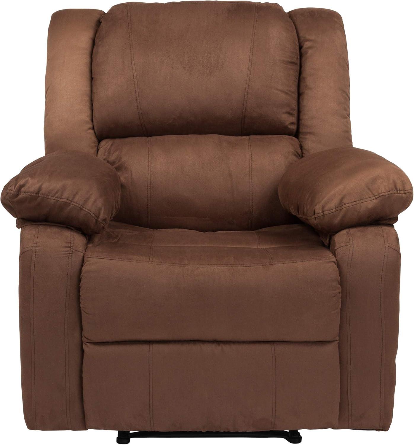 imageFlash Furniture Harmony Series Black LeatherSoft ReclinerChocolate Brown Microfiber