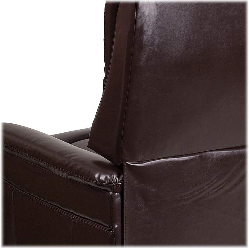 imageFlash Furniture Hercules Cognac LeatherSoft Power Lift Recliner for ElderlyBrown Leathersoft
