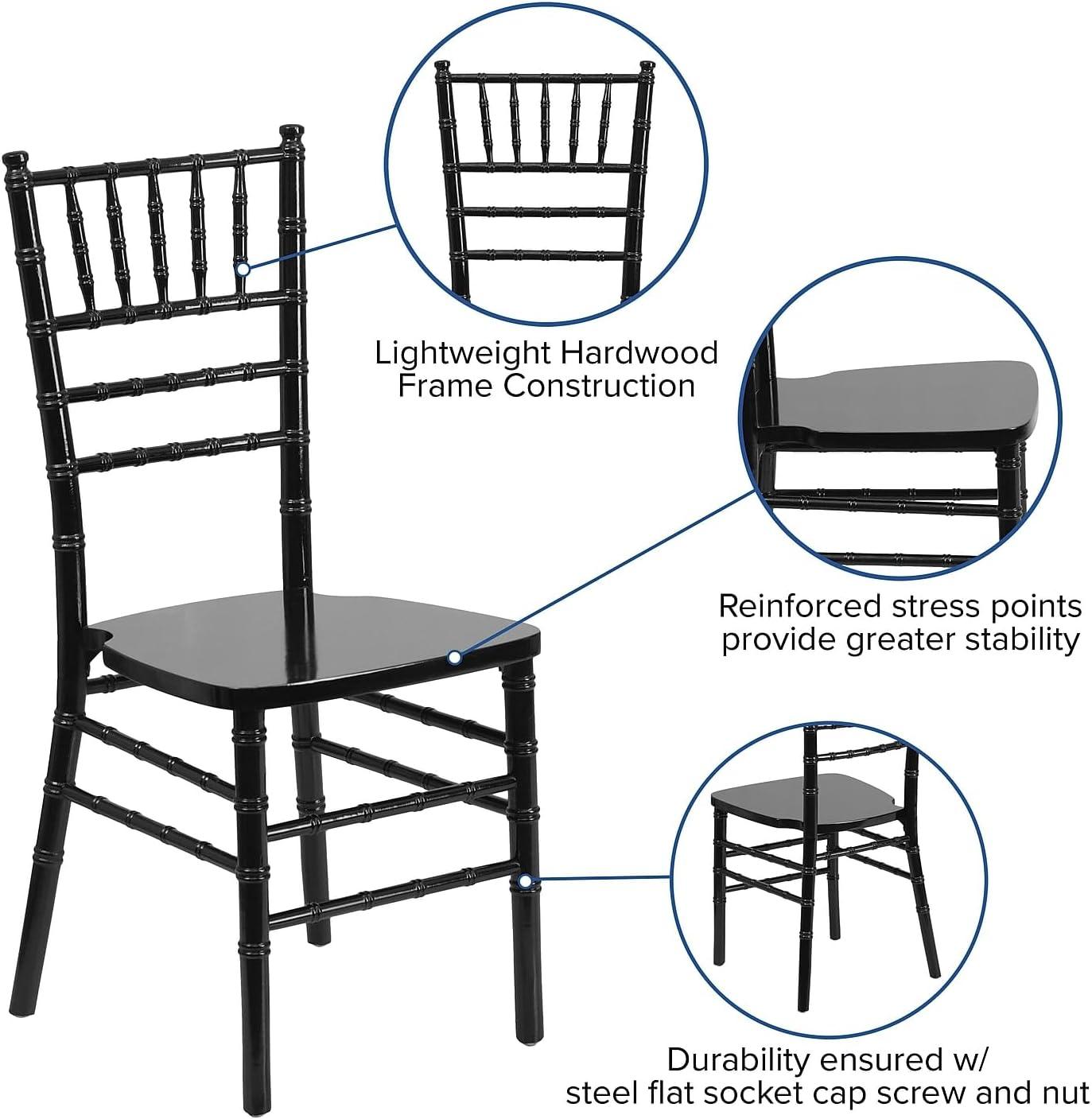 imageFlash Furniture Hercules Series Chiavari Chair for Formal Events and Banquets CommercialResidential AllOccasion Event Chair WhiteBlack