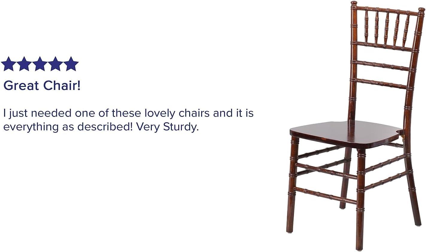 imageFlash Furniture Hercules Series Chiavari Chair for Formal Events and Banquets CommercialResidential AllOccasion Event Chair WhiteFruitwood
