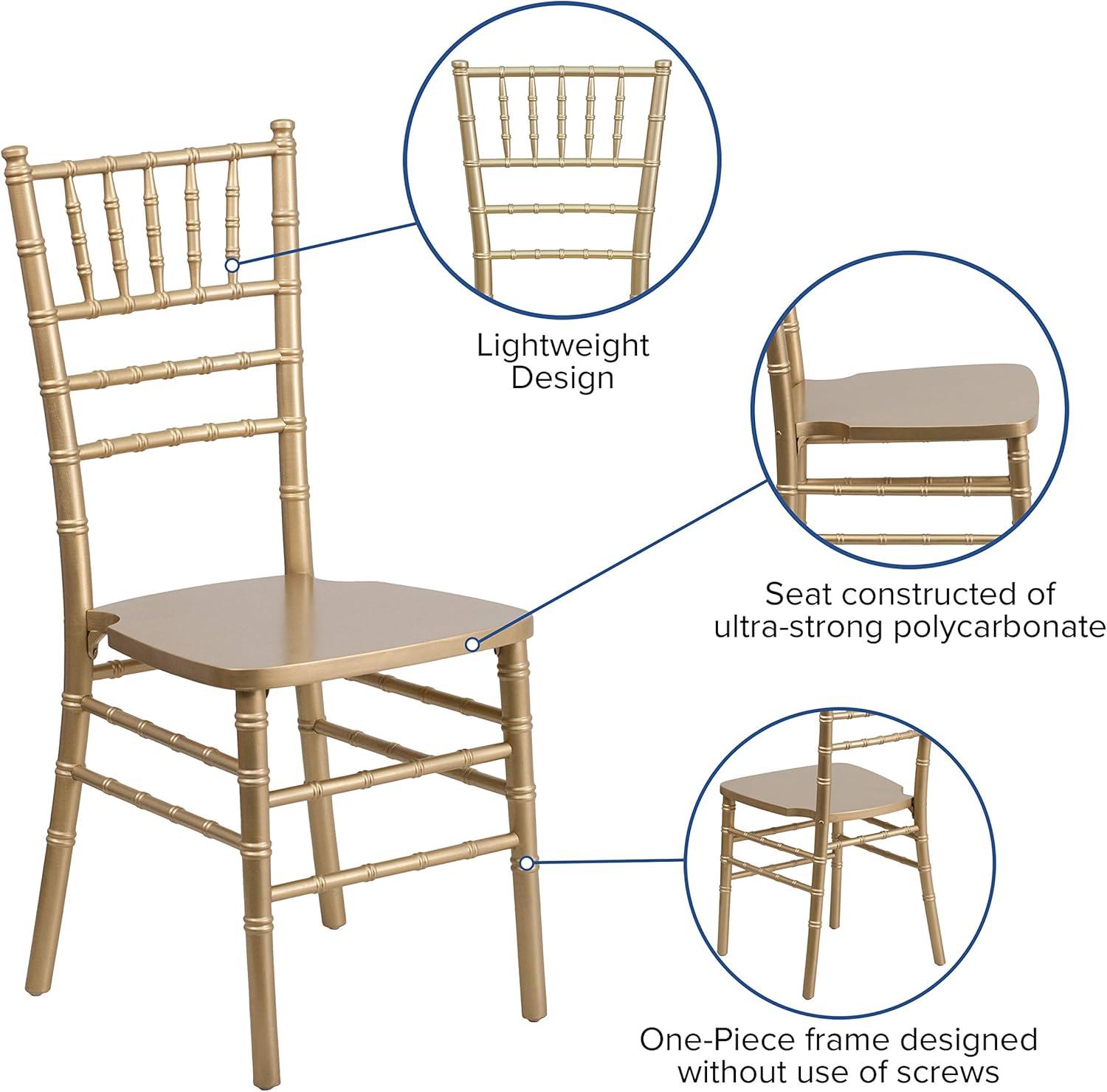 imageFlash Furniture Hercules Series Chiavari Chair for Formal Events and Banquets CommercialResidential AllOccasion Event Chair WhiteGold