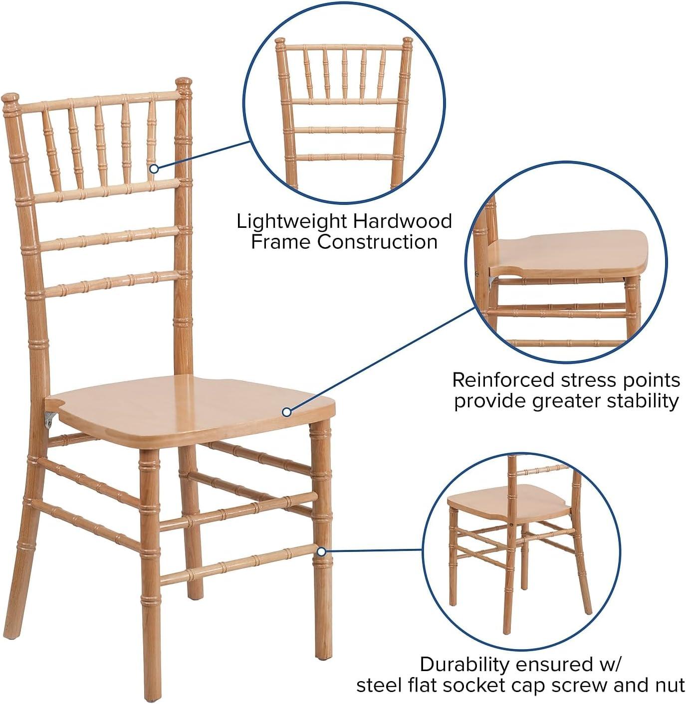 imageFlash Furniture Hercules Series Chiavari Chair for Formal Events and Banquets CommercialResidential AllOccasion Event Chair WhiteNatural