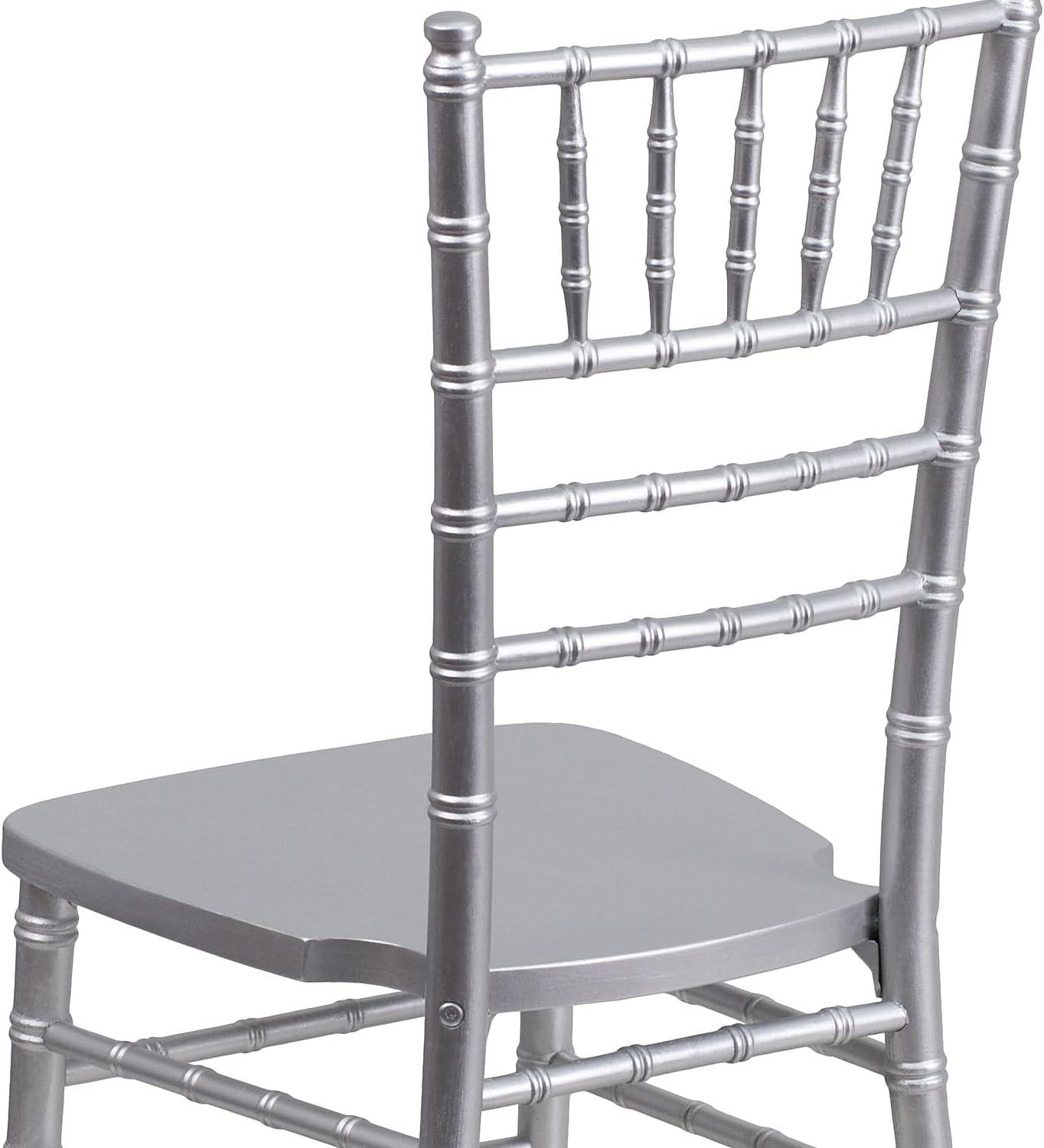 imageFlash Furniture Hercules Series Chiavari Chair for Formal Events and Banquets CommercialResidential AllOccasion Event Chair WhiteSilver