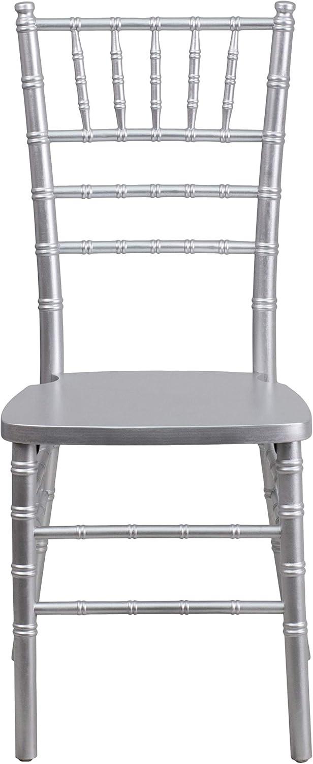 imageFlash Furniture Hercules Series Chiavari Chair for Formal Events and Banquets CommercialResidential AllOccasion Event Chair WhiteSilver