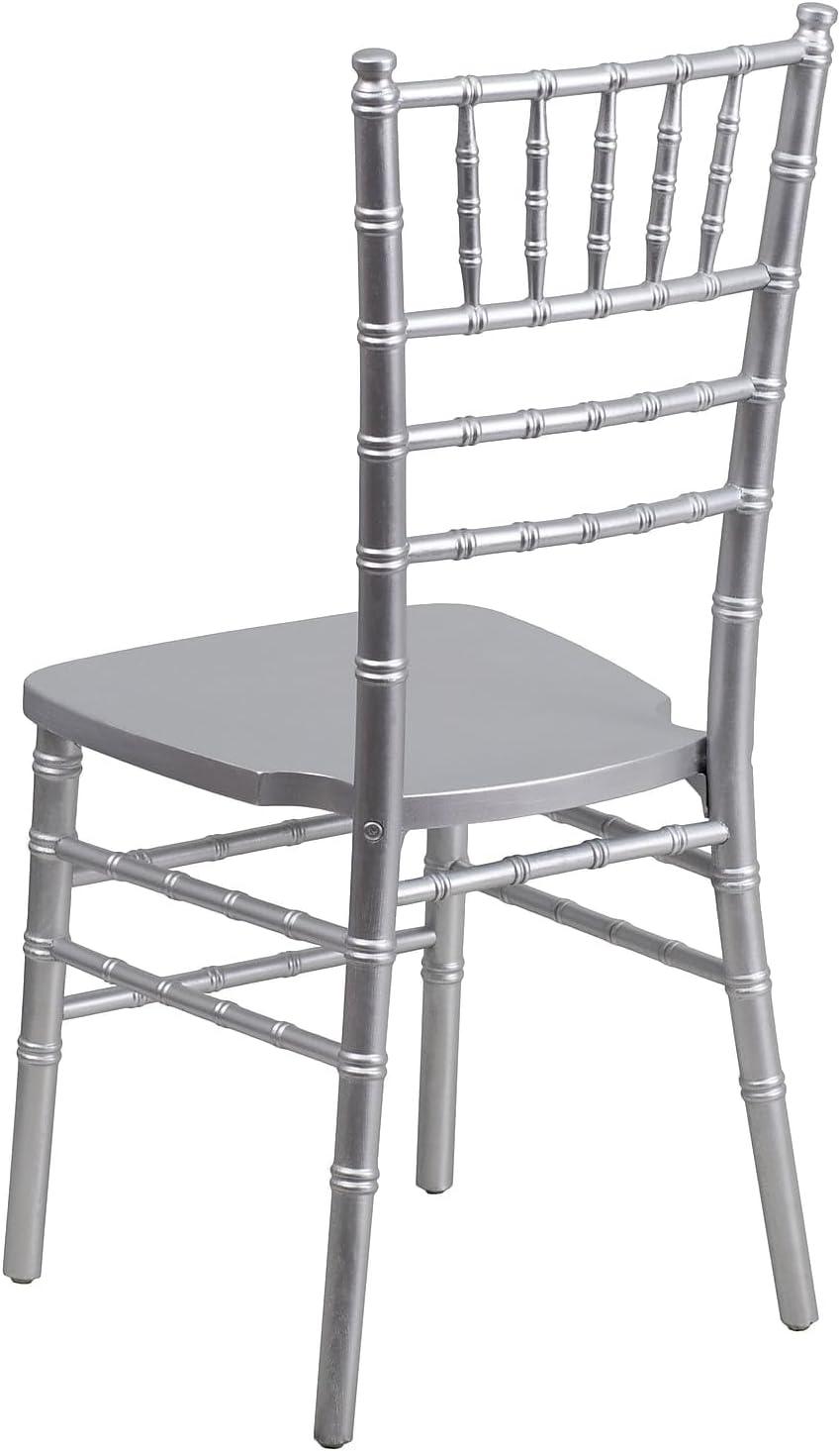imageFlash Furniture Hercules Series Chiavari Chair for Formal Events and Banquets CommercialResidential AllOccasion Event Chair WhiteSilver