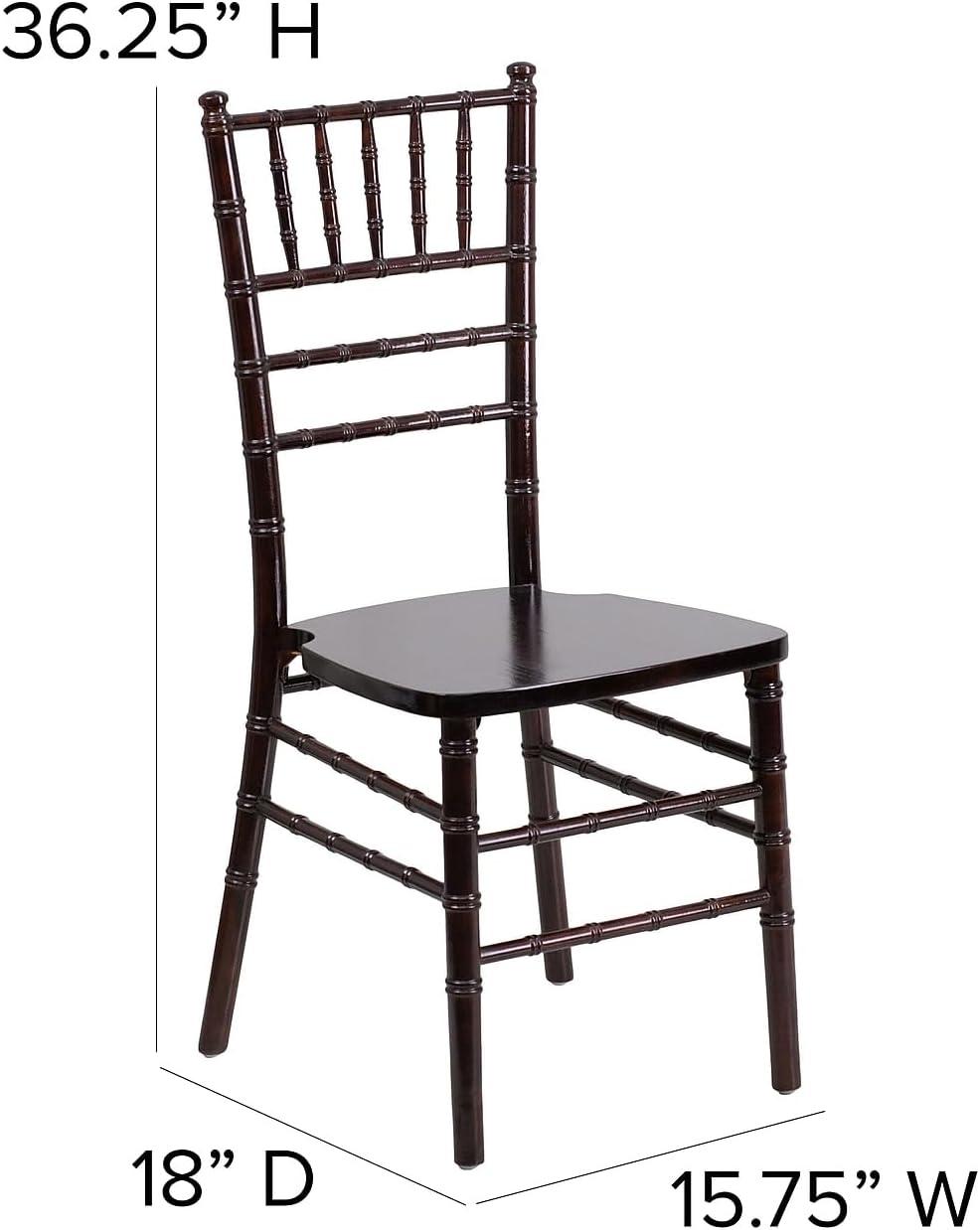 imageFlash Furniture Hercules Series Chiavari Chair for Formal Events and Banquets CommercialResidential AllOccasion Event Chair WhiteWalnut