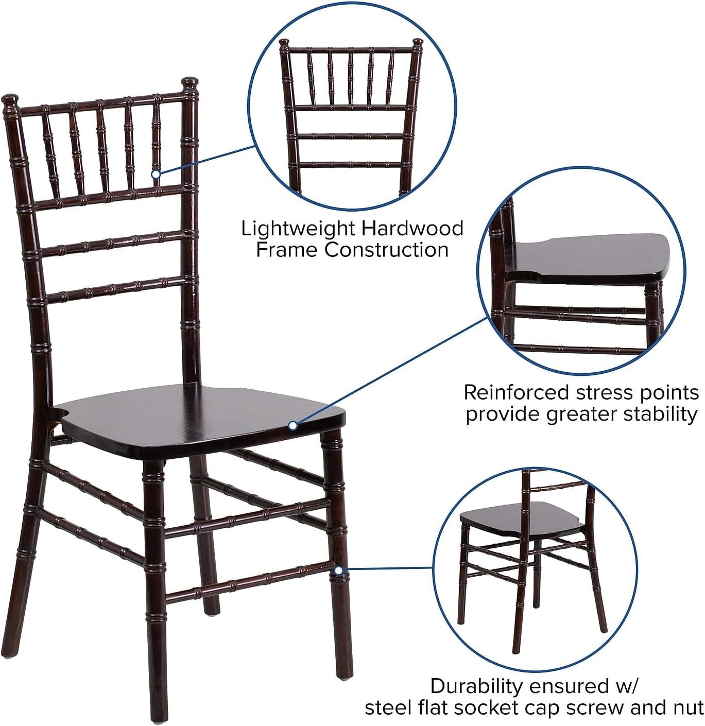 imageFlash Furniture Hercules Series Chiavari Chair for Formal Events and Banquets CommercialResidential AllOccasion Event Chair WhiteWalnut
