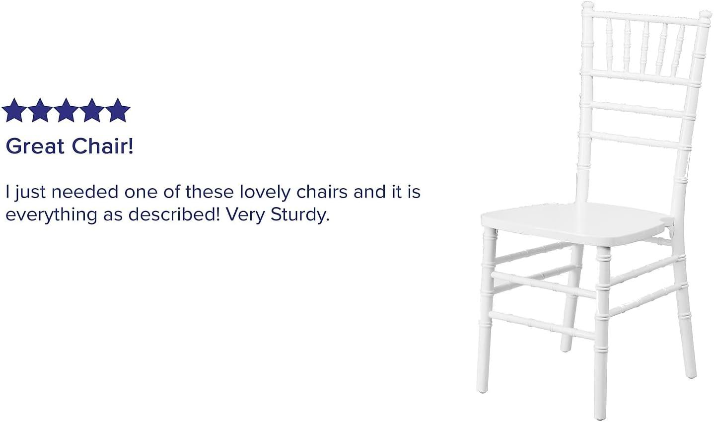 imageFlash Furniture Hercules Series Chiavari Chair for Formal Events and Banquets CommercialResidential AllOccasion Event Chair WhiteWhite