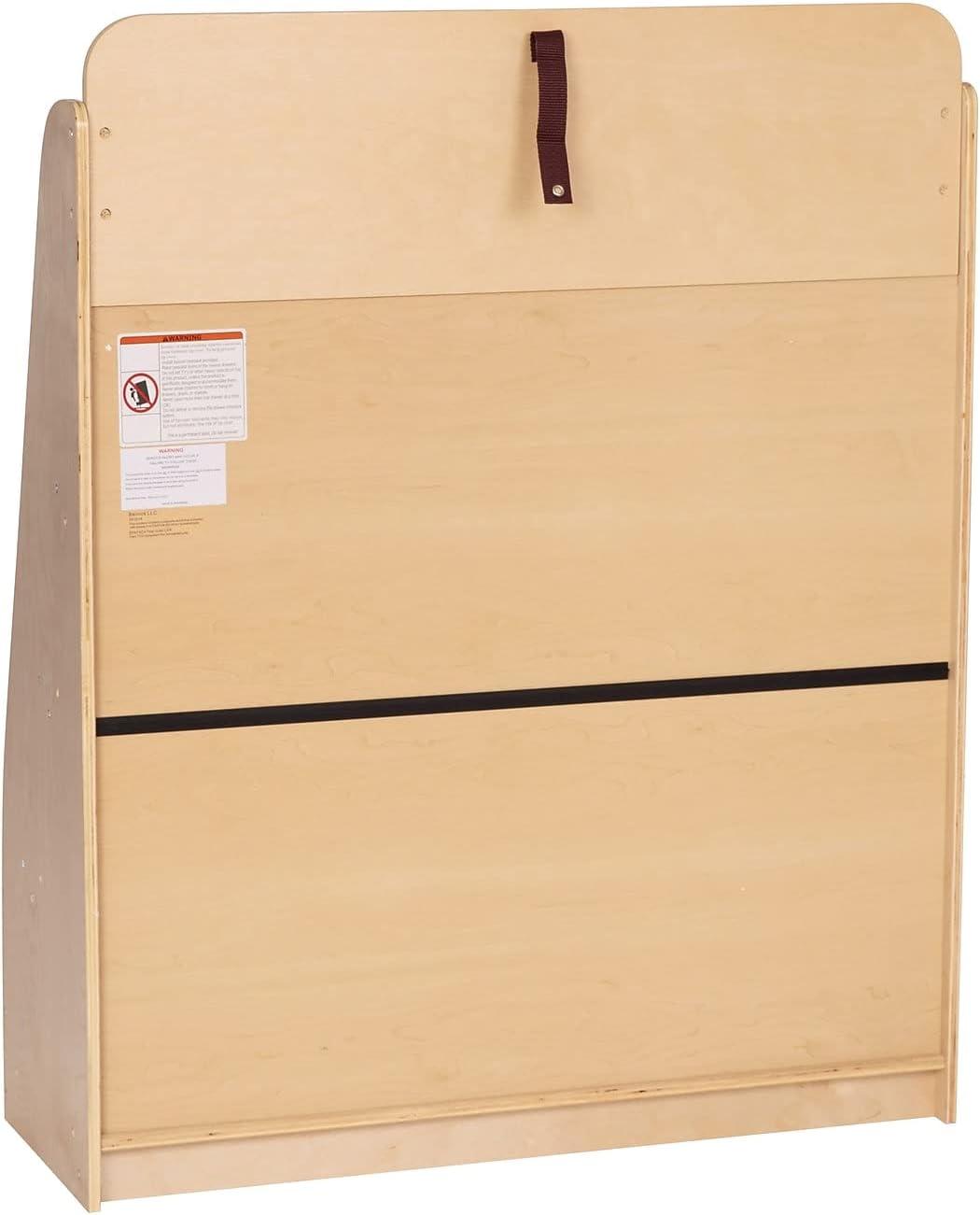 imageFlash Furniture Hercules Wooden 5Section School Coat Locker with Bench Cubbies and Storage Hooks Preschool Cubby Organizer 48quotH x 48quotL Natural31H 4 Shelves