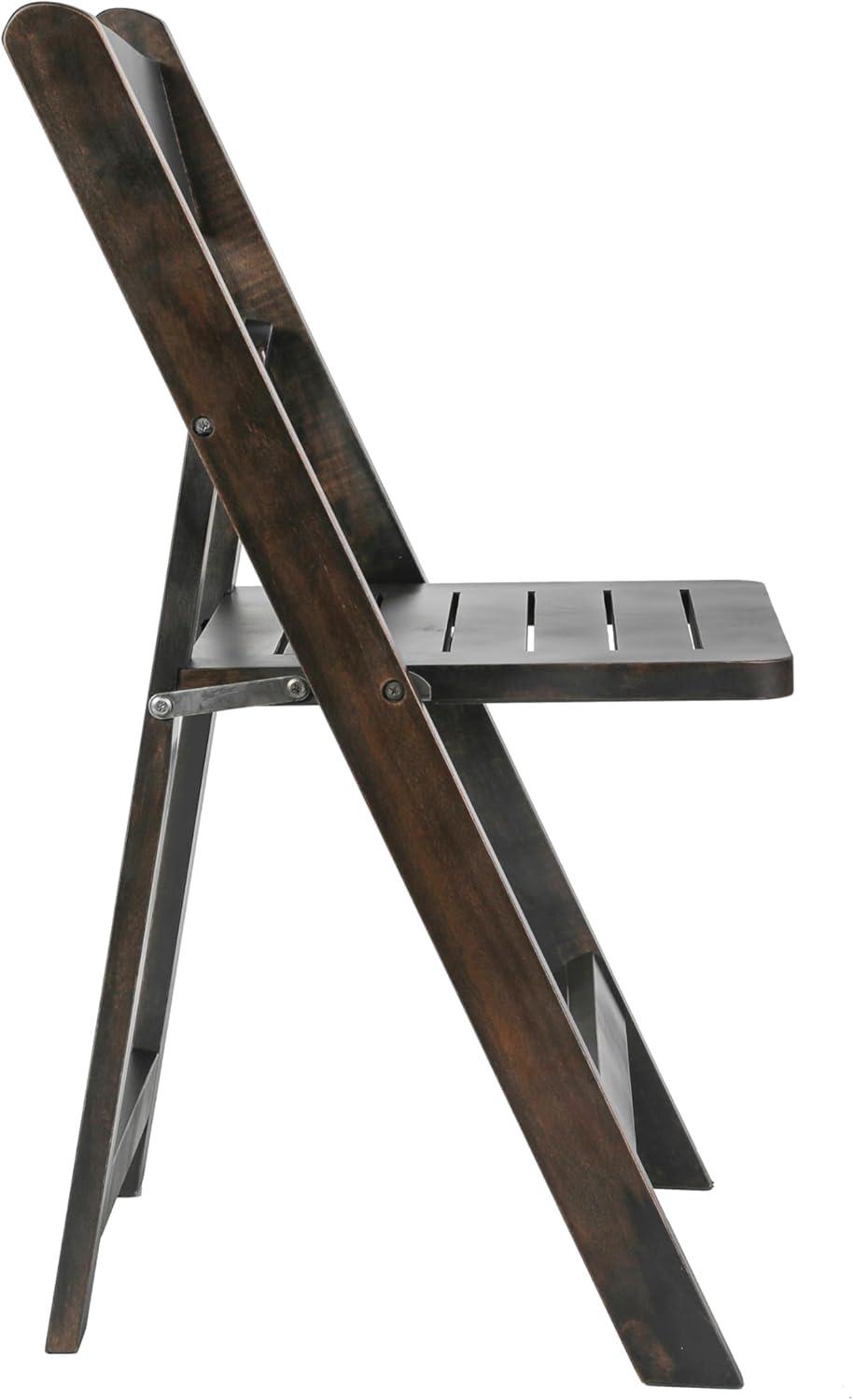 imageFlash Furniture Holden Commercial Solid Wood Dining Chair Foldable Design Solid Beechwood Frame Curved Back Mortise and Tenon Construction OakEarly American Wood