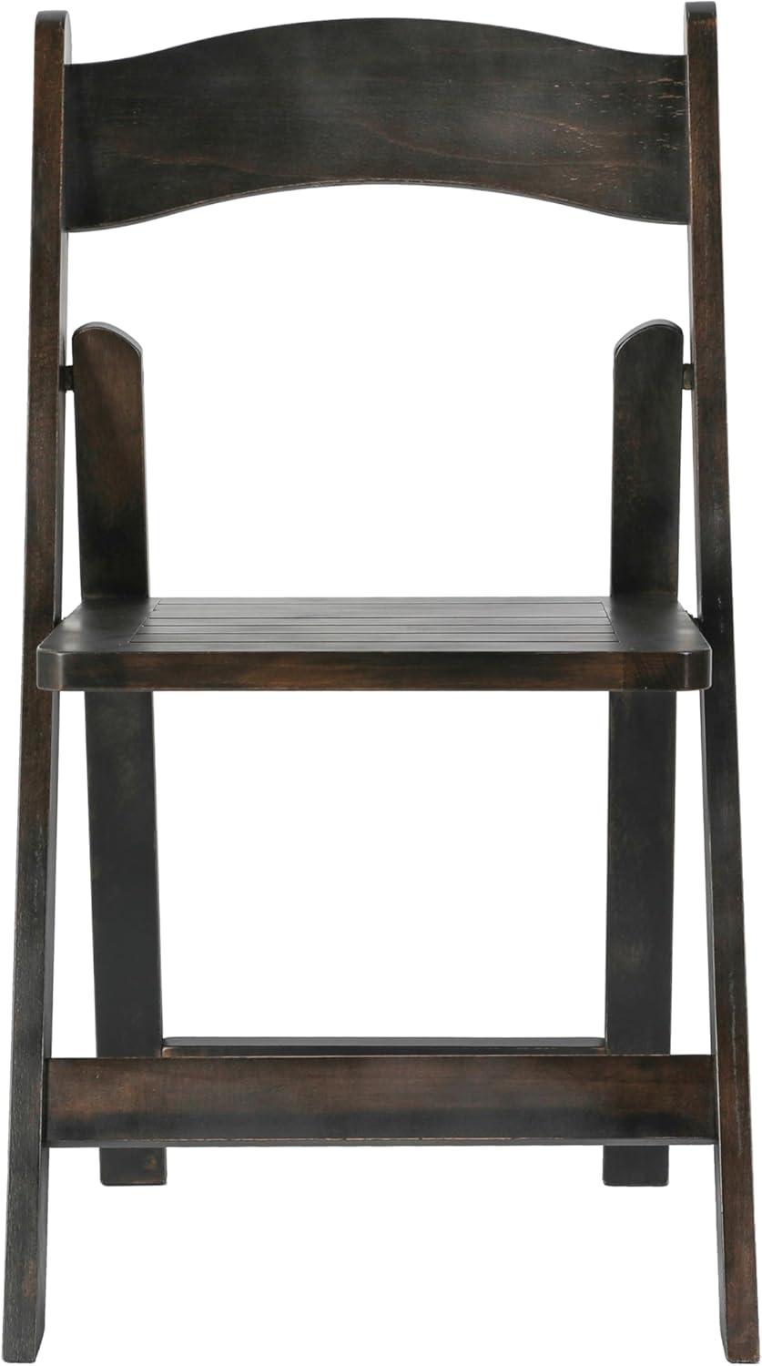 imageFlash Furniture Holden Commercial Solid Wood Dining Chair Foldable Design Solid Beechwood Frame Curved Back Mortise and Tenon Construction OakEarly American Wood