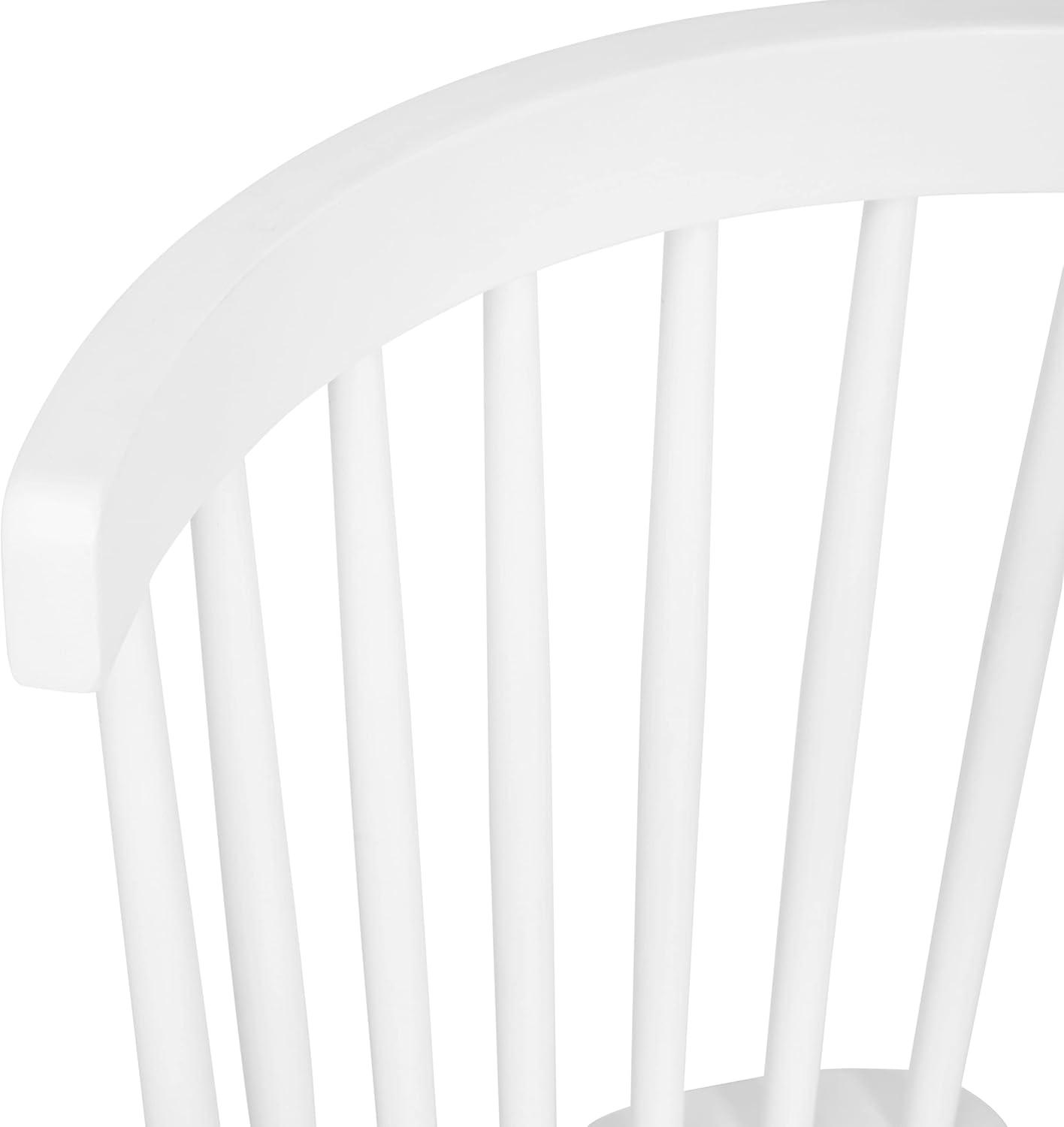 imageFlash Furniture Ingrid Commercial Windsor Solid Wood Dining Room Chairs Modern Armless Dining Chairs for Kitchens and Restaurants Set of 2 BlackWhite