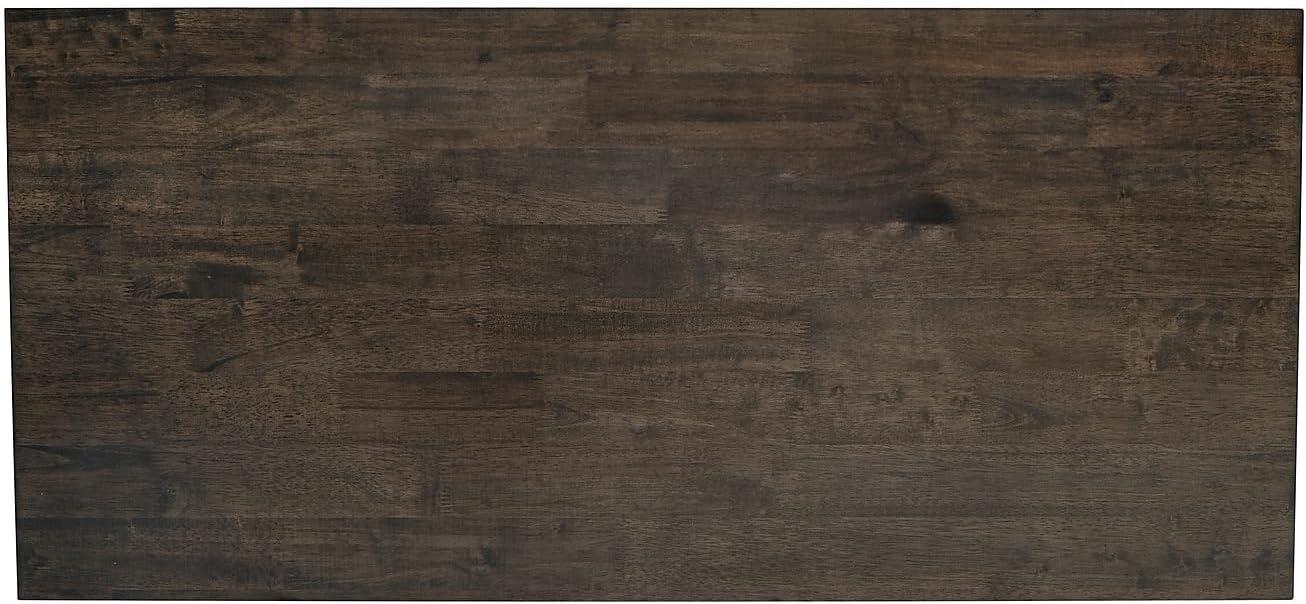 imageFlash Furniture Jasper Farmhouse Solid Wood Coffee Table Rustic Coffee Table XFrame Design Living Room Bedroom Home Office 1975quot H Acacia GrayRustic WhiteDark Gray