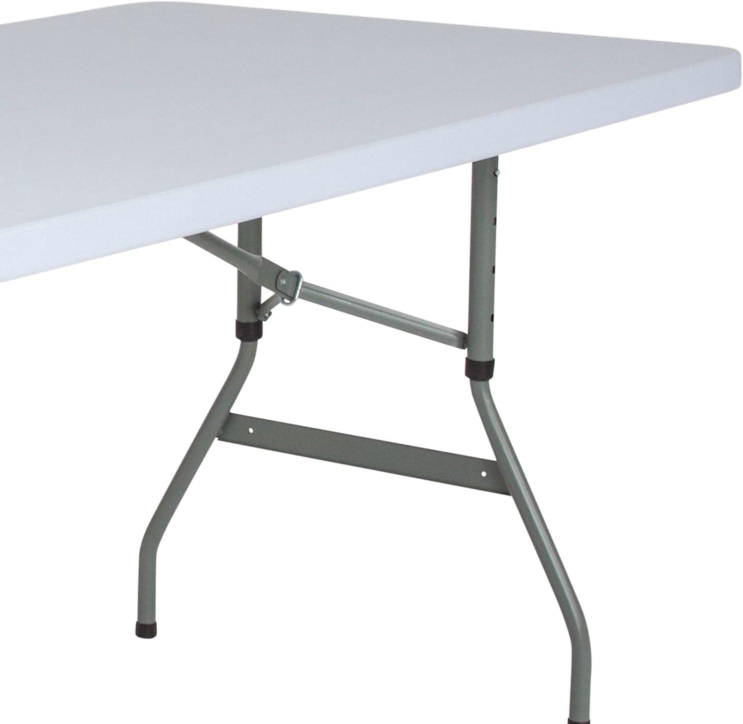 imageFlash Furniture Kathryn 493Foot Height Adjustable Granite White Plastic Folding Table