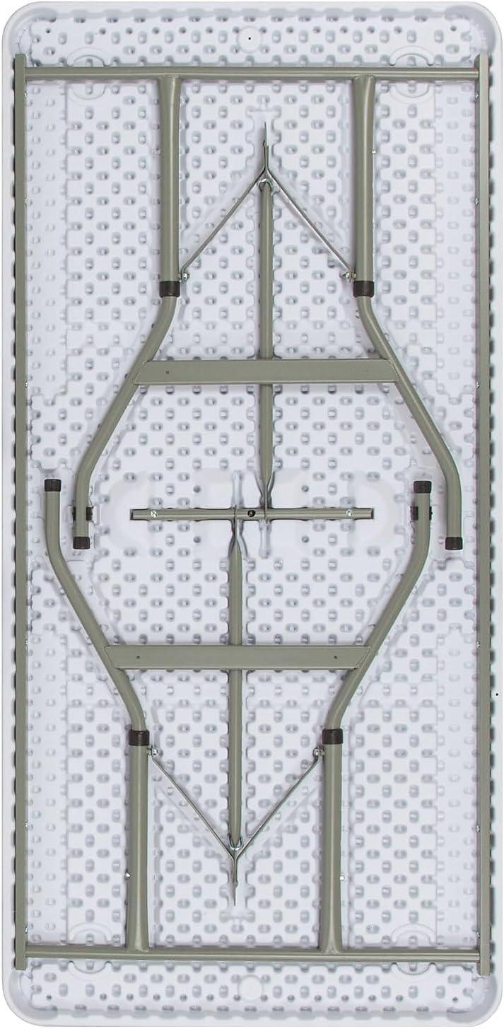 imageFlash Furniture Kathryn 493Foot Height Adjustable Granite White Plastic Folding Table