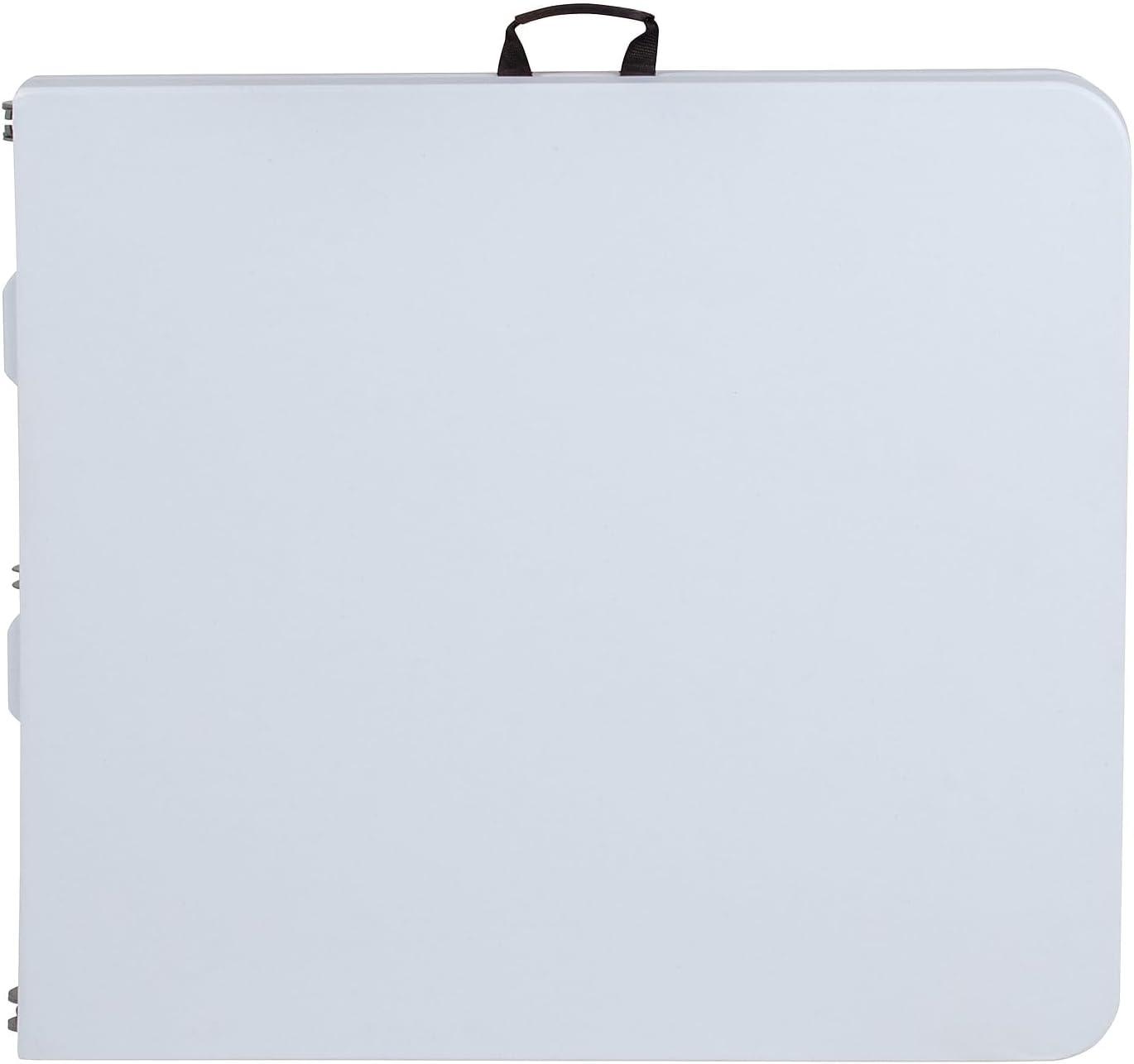 imageFlash Furniture Kathryn 497Foot BiFold Granite White Plastic Folding Table