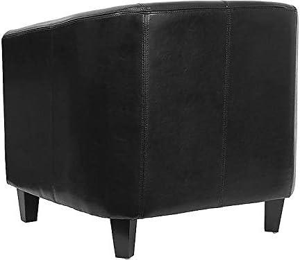 imageFlash Furniture Katie Gray LeatherSoft Lounge ChairBlack