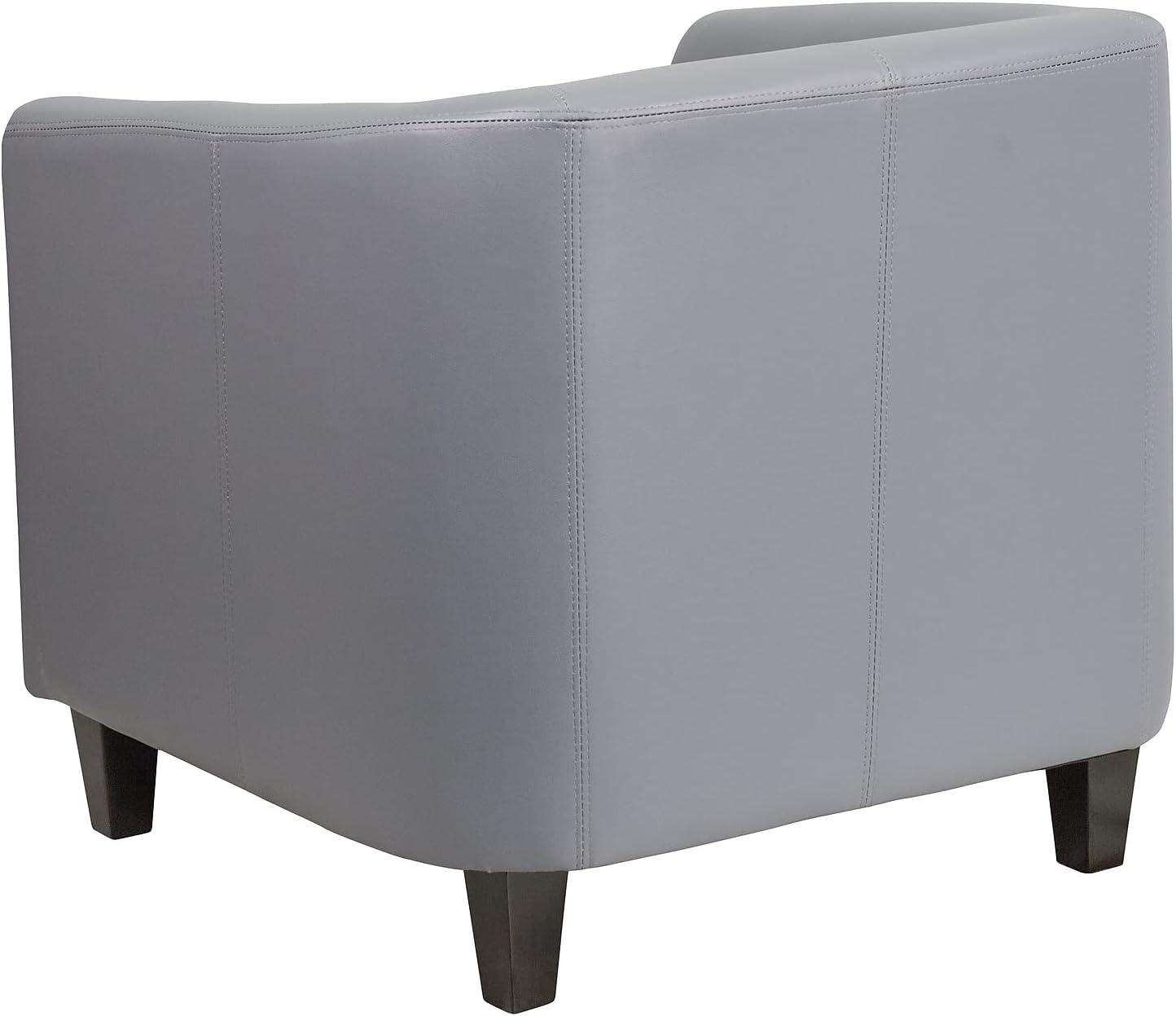 imageFlash Furniture Katie Gray LeatherSoft Lounge ChairGrey