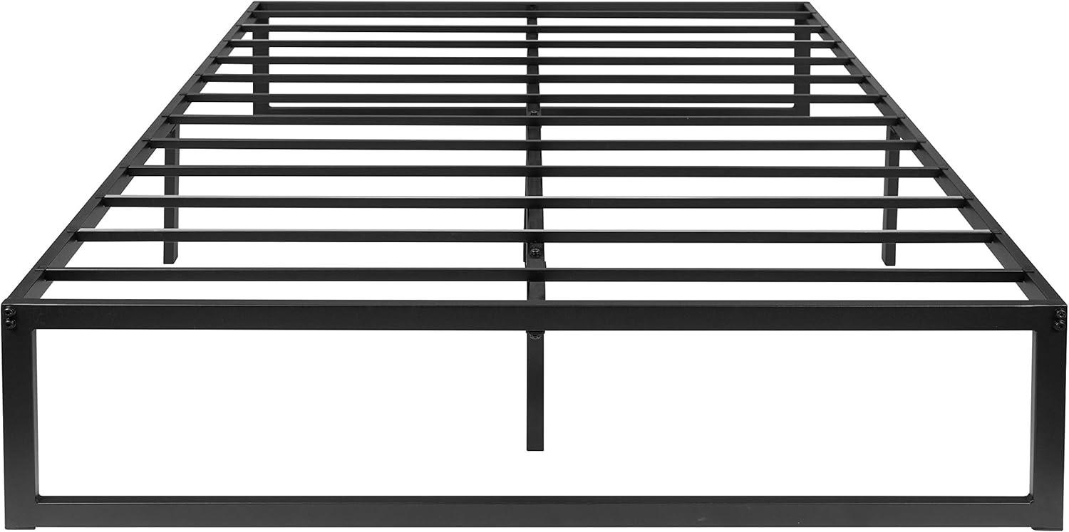 imageFlash Furniture Lana 14 Inch Metal Platform Bed Frame No Box Spring Needed with Steel Slat Support and Quick Lock Functionality FullFull