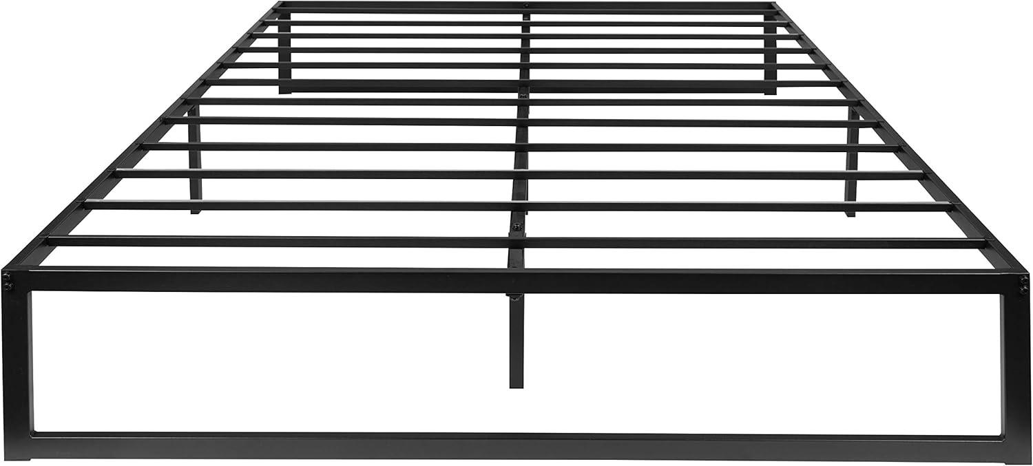 imageFlash Furniture Lana 14 Inch Metal Platform Bed Frame No Box Spring Needed with Steel Slat Support and Quick Lock Functionality FullQueen