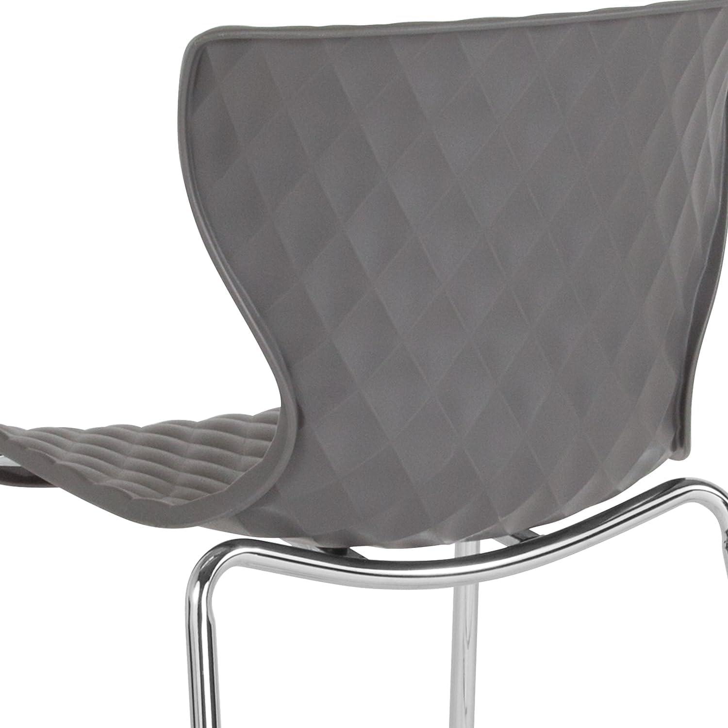 imageFlash Furniture Lowell Contemporary Design Citrus Green Plastic Stack ChairGrey