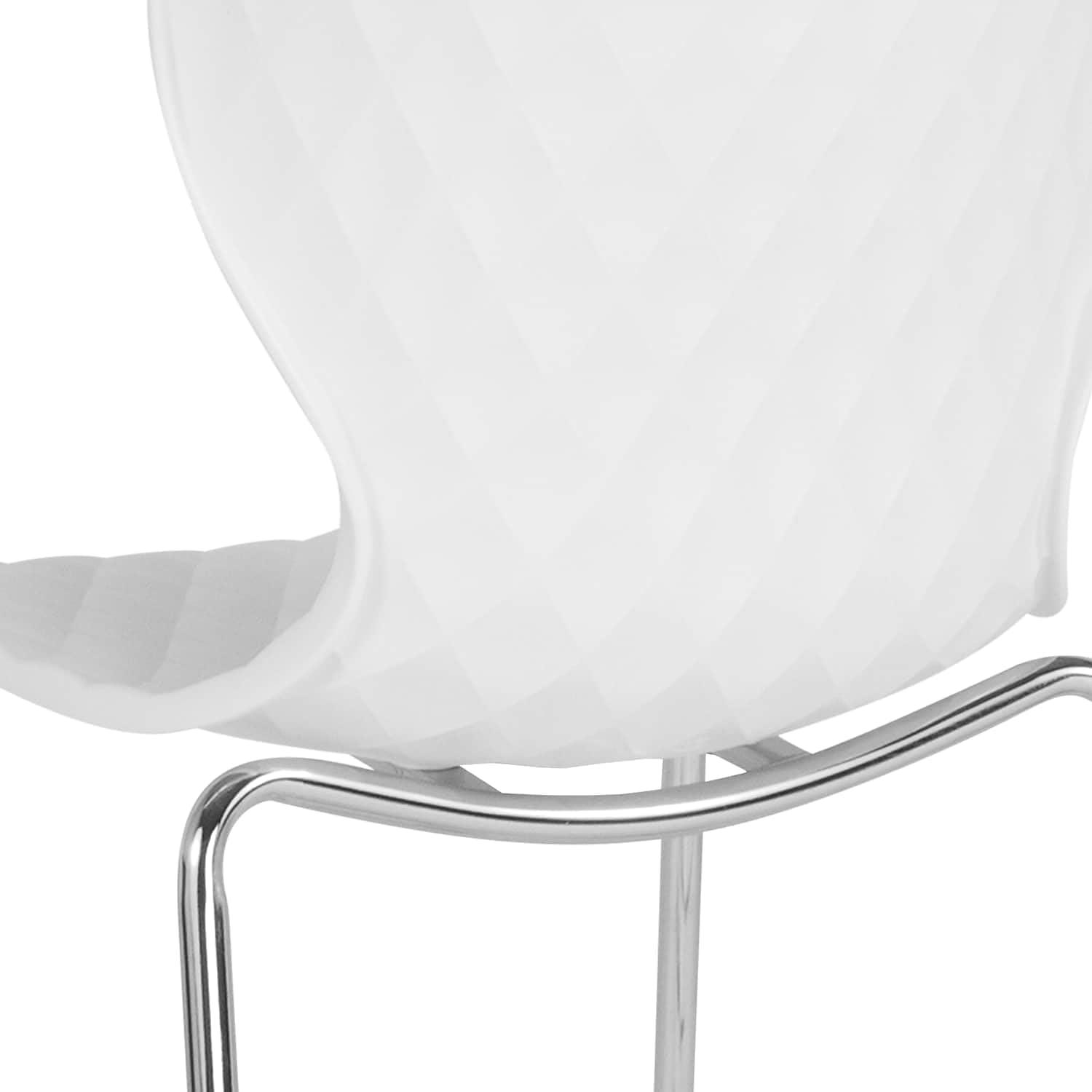 imageFlash Furniture Lowell Contemporary Design Citrus Green Plastic Stack ChairWhite