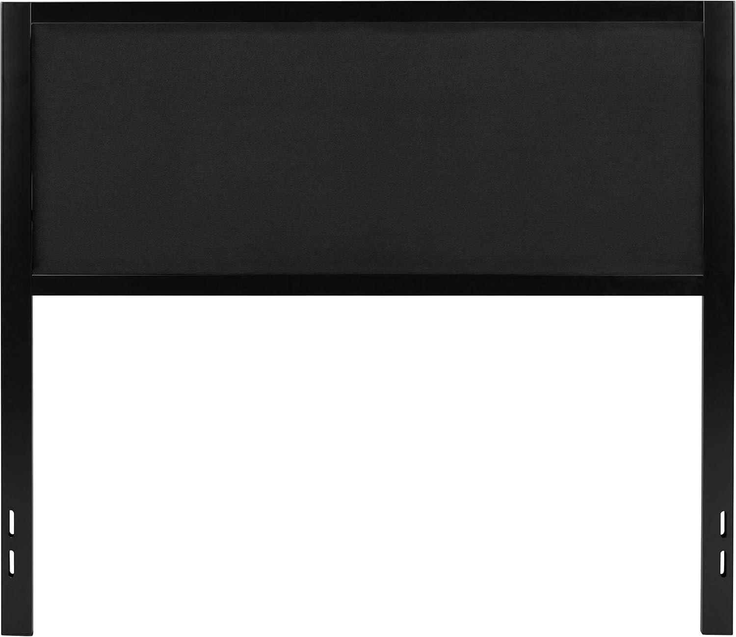 imageFlash Furniture Melbourne Metal Upholstered Full Size Headboard in Black FabricBlack