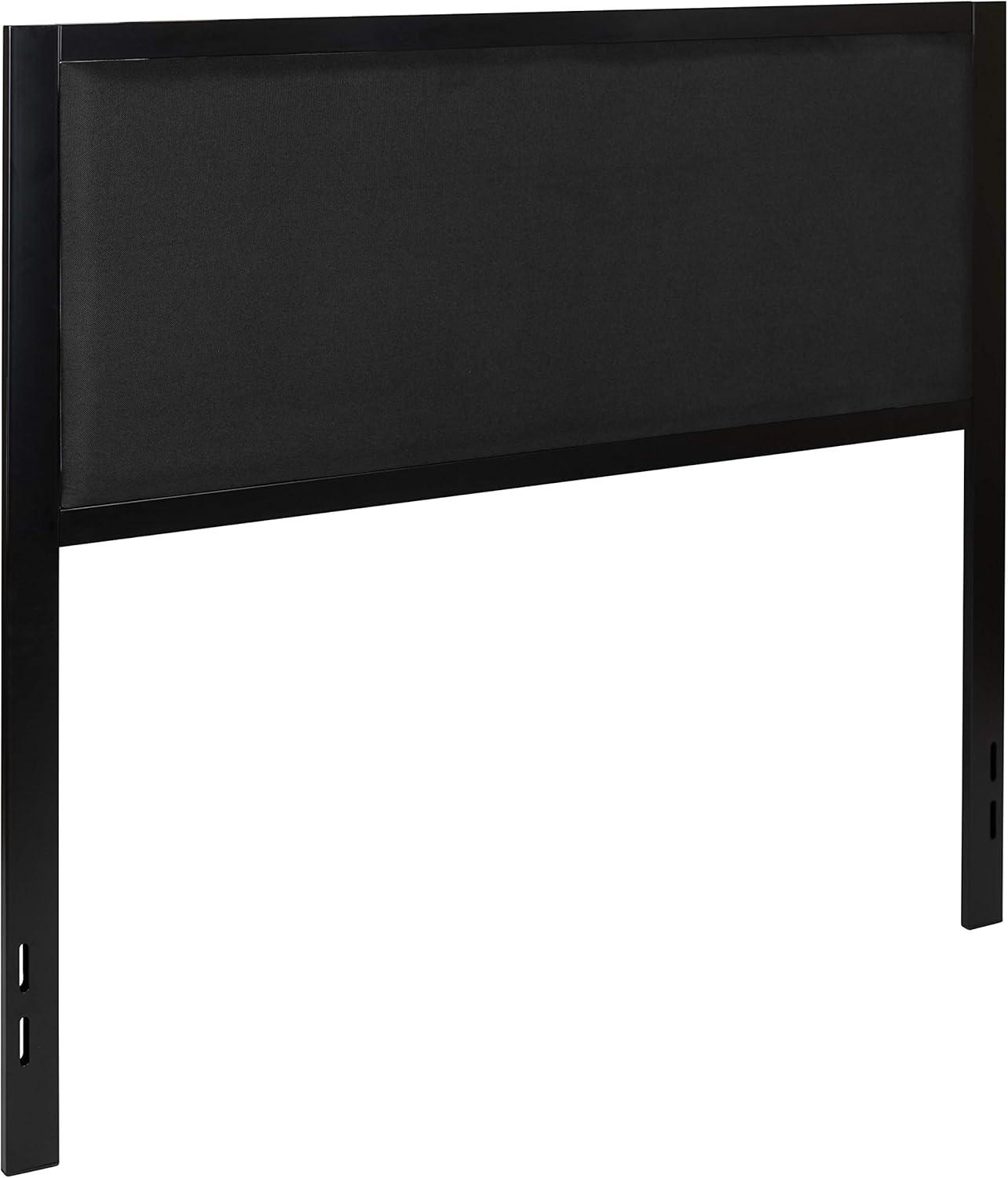 imageFlash Furniture Melbourne Metal Upholstered Full Size Headboard in Black FabricBlack