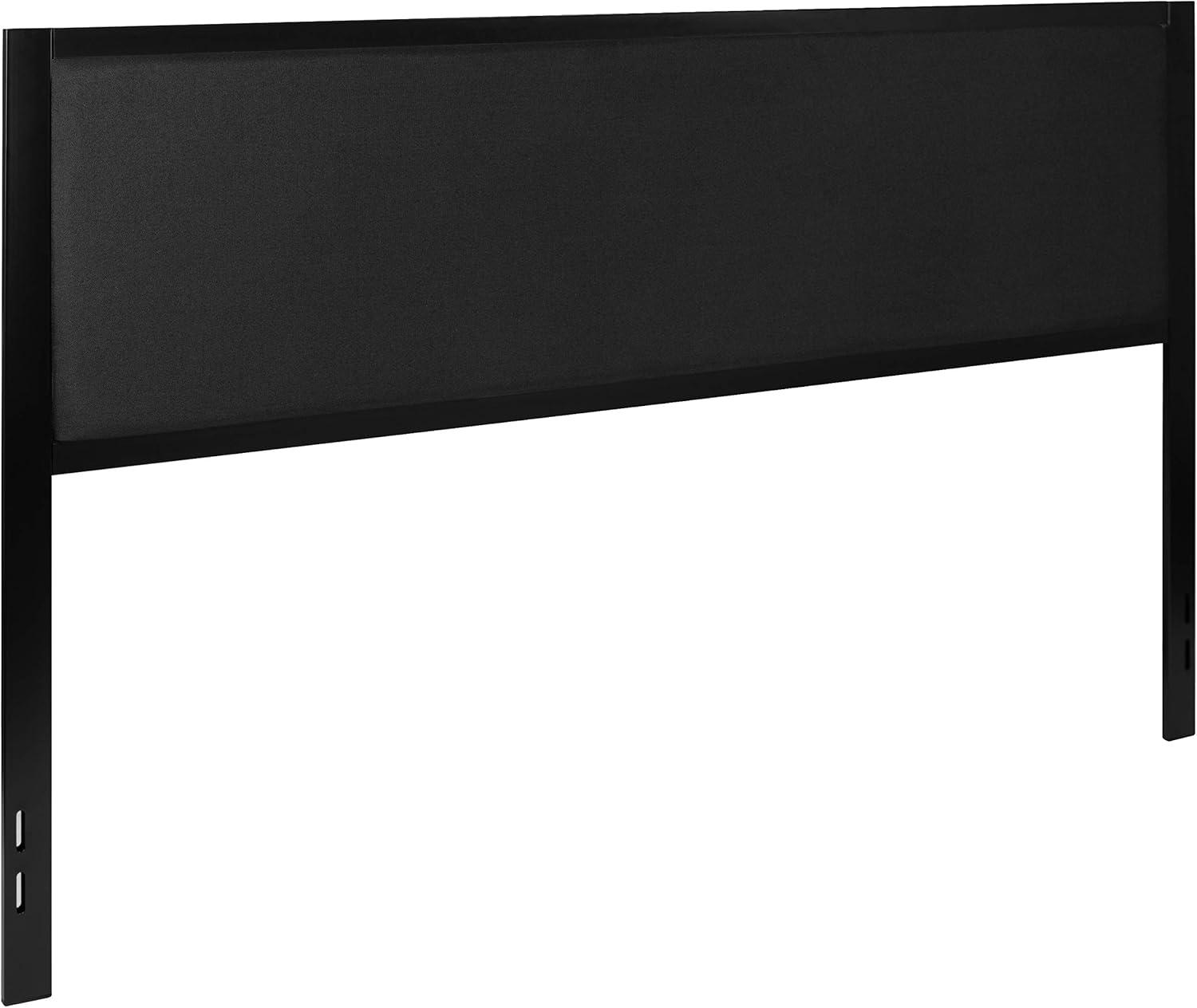 imageFlash Furniture Melbourne Metal Upholstered Full Size Headboard in Black FabricBlack