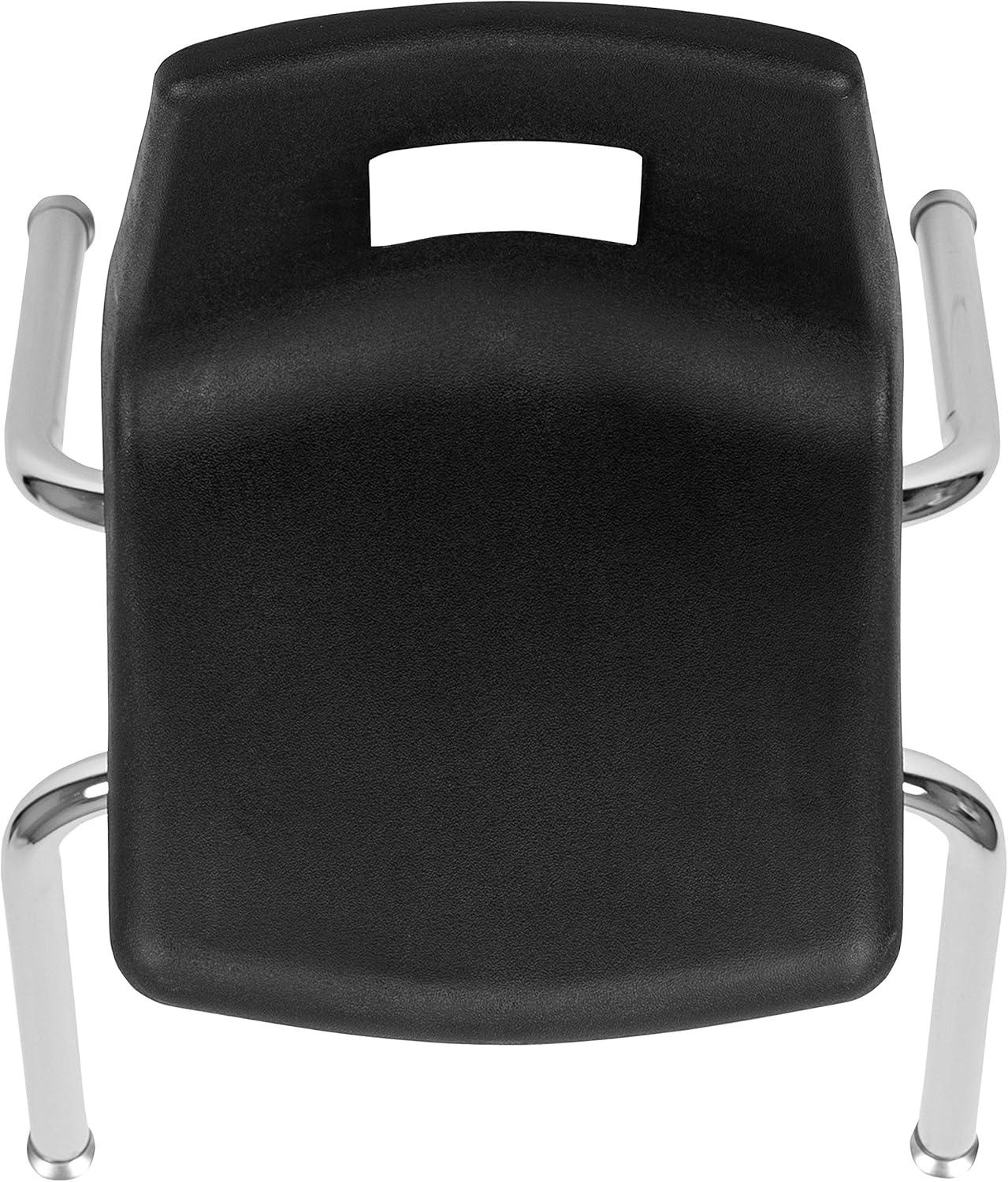 imageFlash Furniture Mickey Advantage Black Student Stack School Chair 12inchBlack