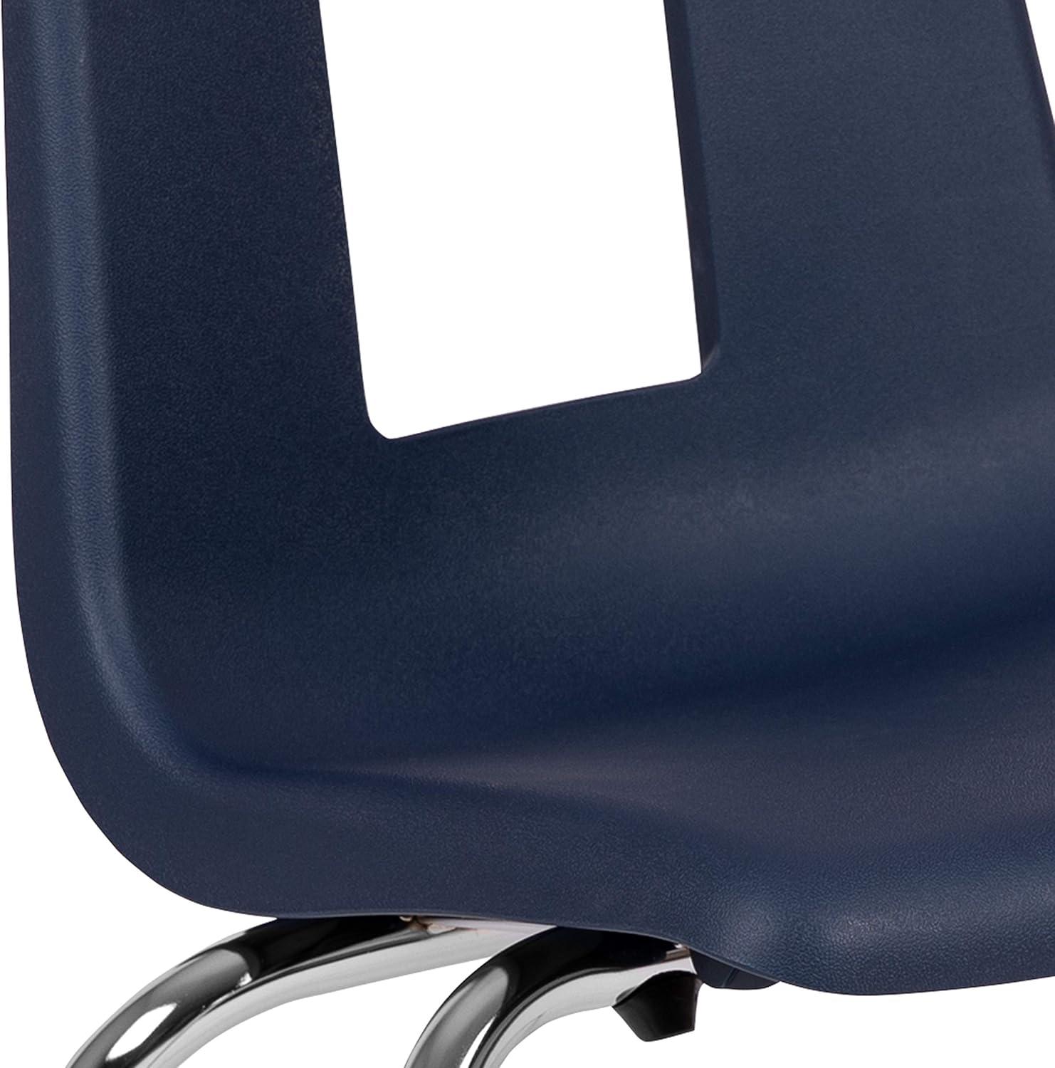 imageFlash Furniture Mickey Advantage Black Student Stack School Chair 12inchNavy