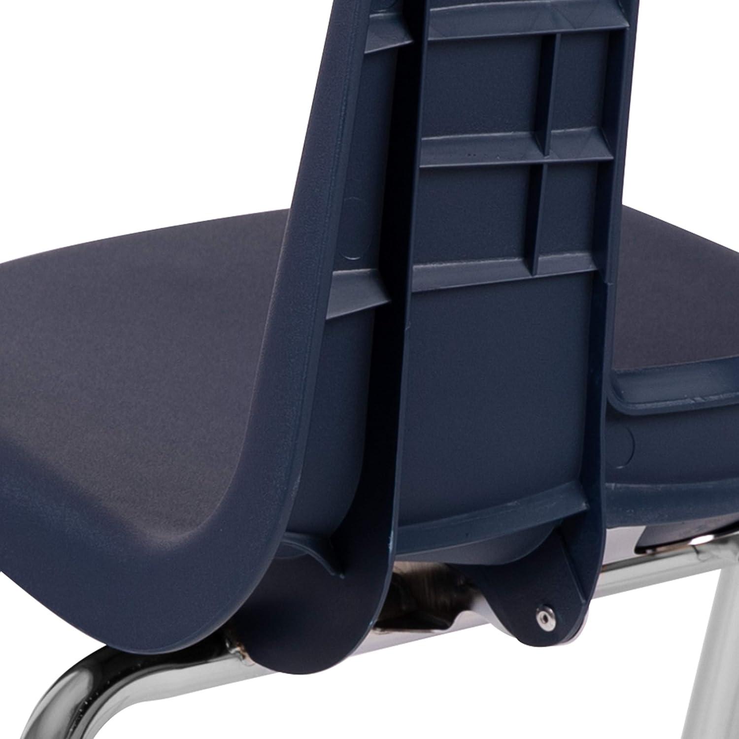 imageFlash Furniture Mickey Advantage Black Student Stack School Chair 12inchNavy