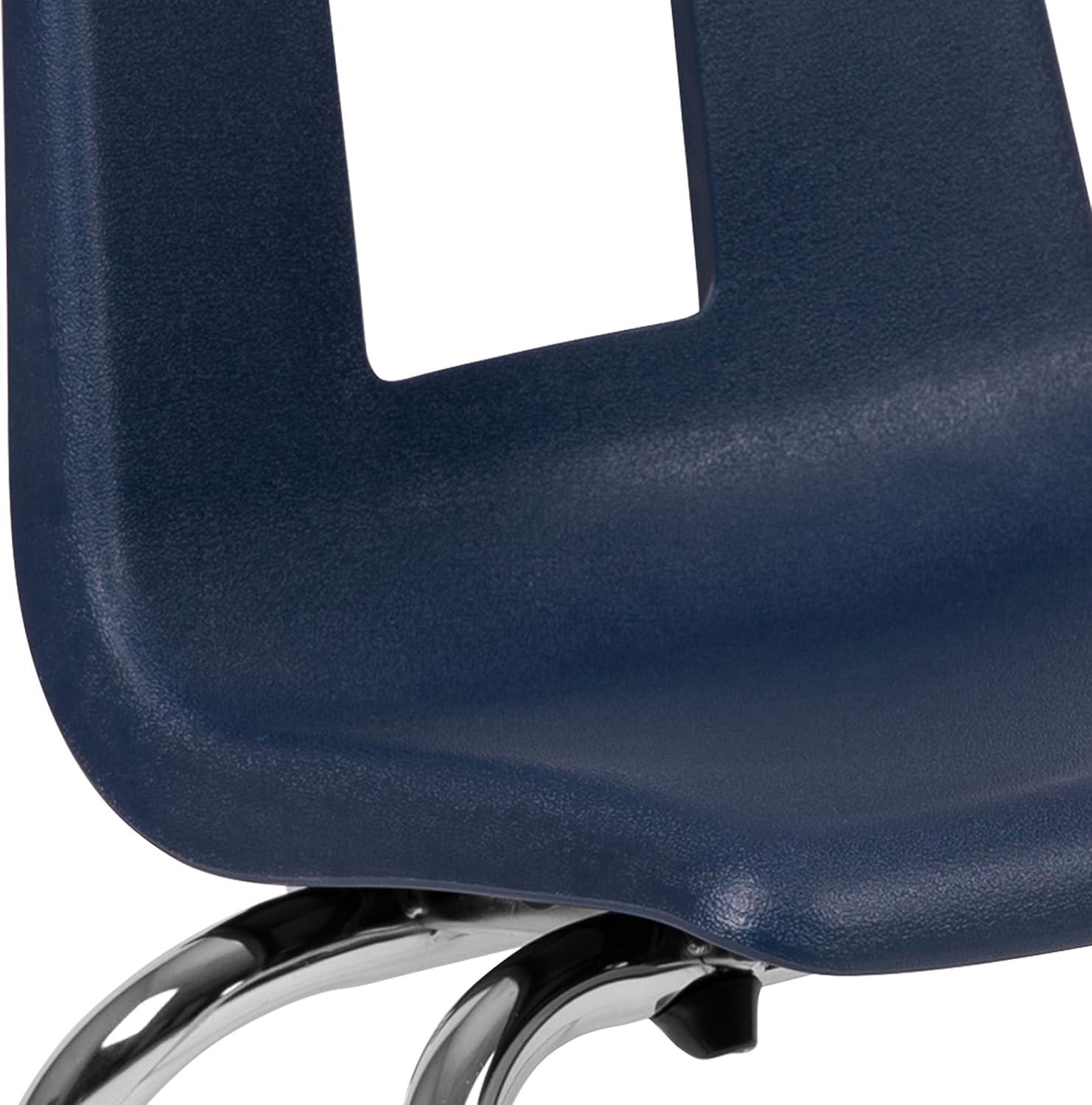 imageFlash Furniture Mickey Advantage Black Student Stack School Chair 12inchNavy